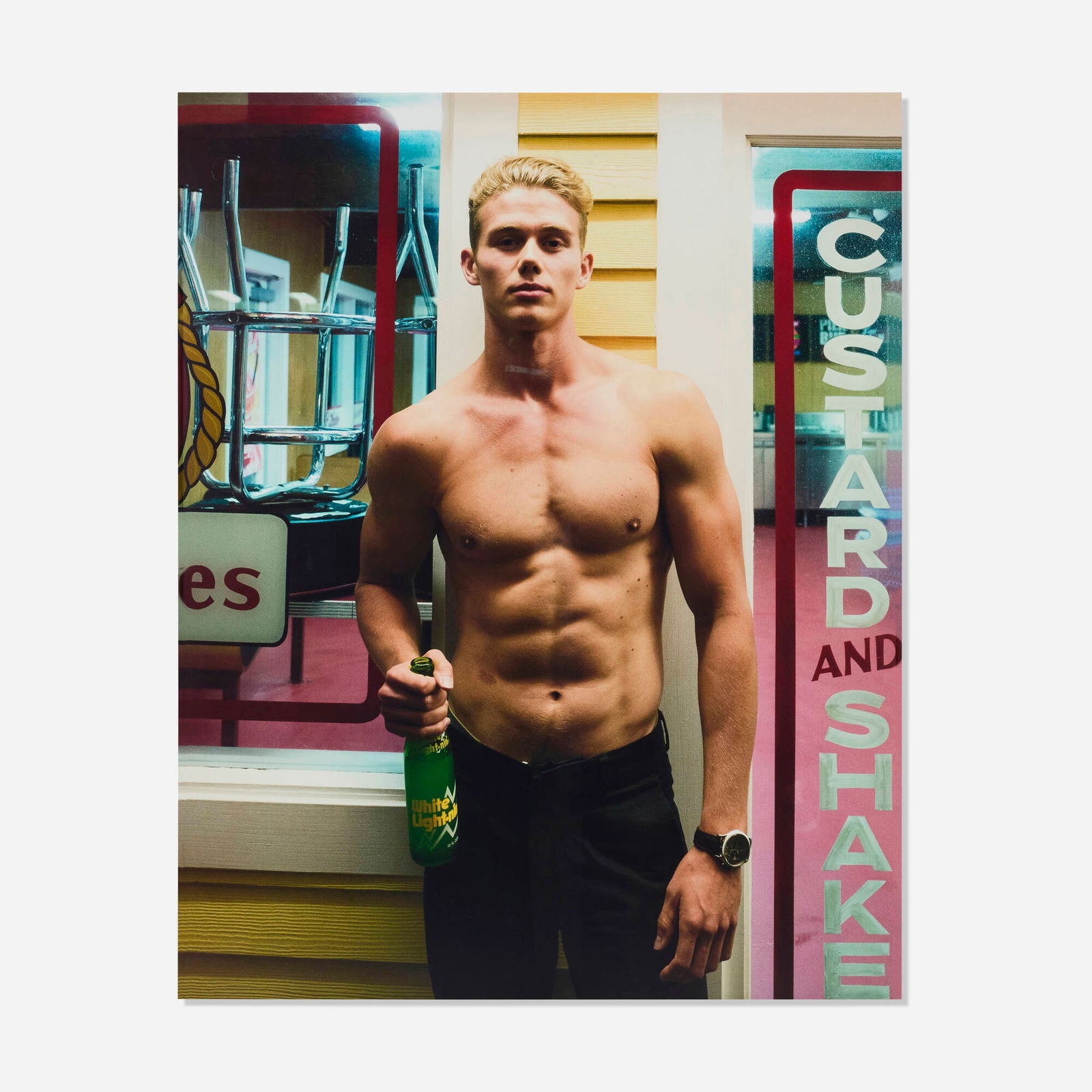 Melanie Pullen, White Light-nin (from the Soda Pop! Soda-licous! Series): Melanie Pullen White Light-nin (from the Soda Pop! Soda-licous! Series) 2015 archival pigment print sight: 59.5 h x 47 w in (151 x 119 cm) Signed, titled, dated, numbered and inscribed to artist's