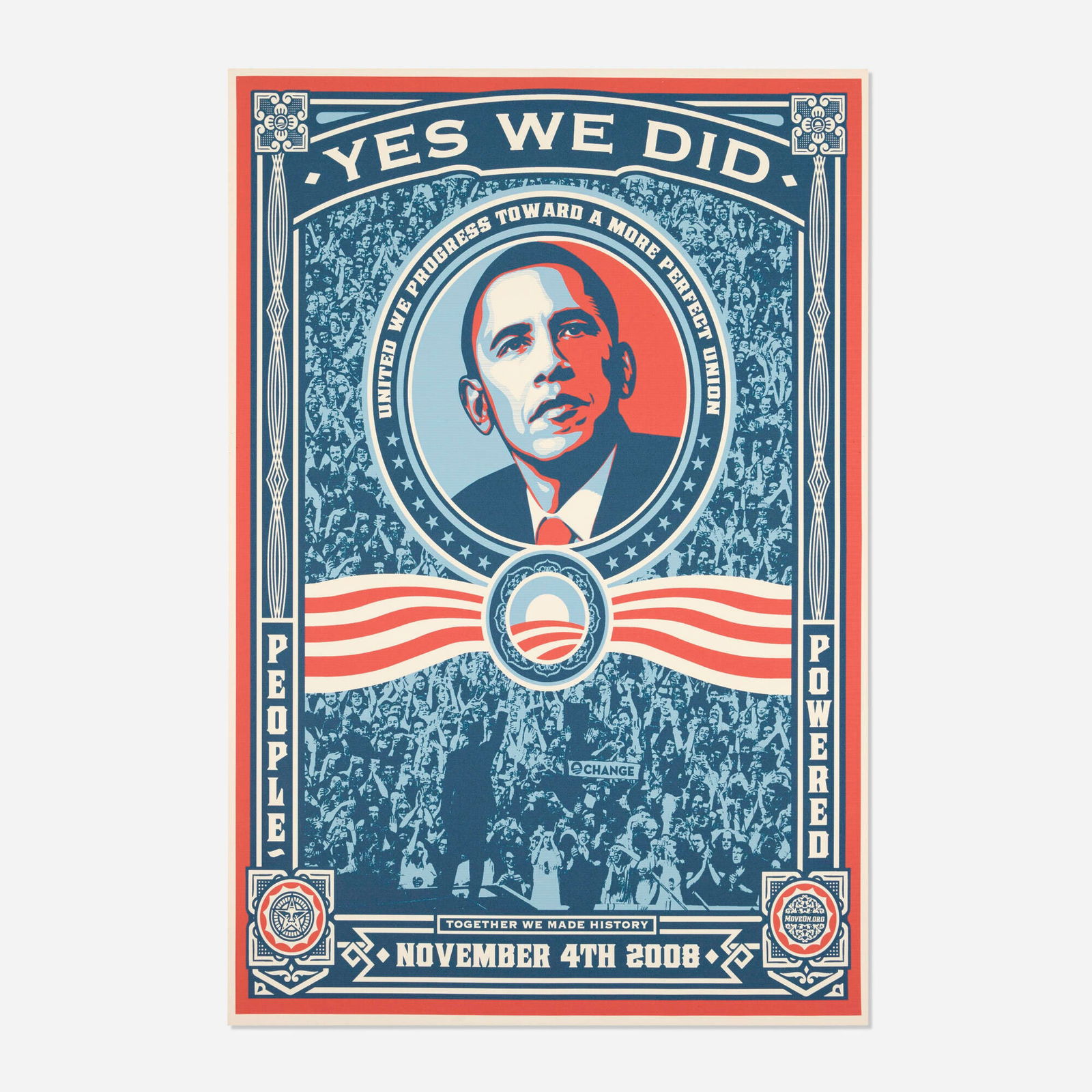 Shepard Fairey, Yes We Did! (1 of 3)
