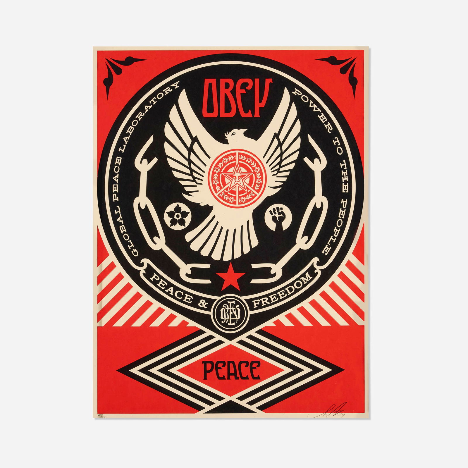 Shepard Fairey, Peace and Freedom Dove (1 of 4)