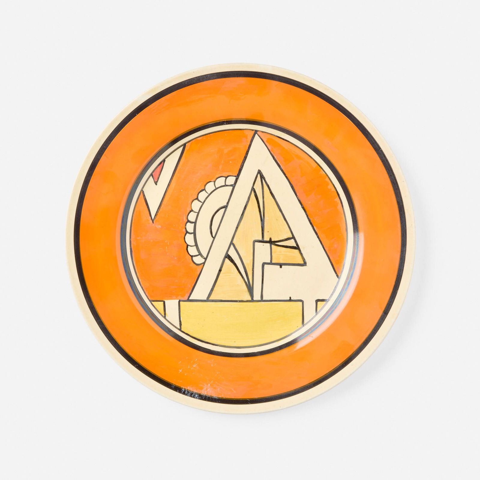 Clarice Cliff, Bizarreware plate (1 of 3)