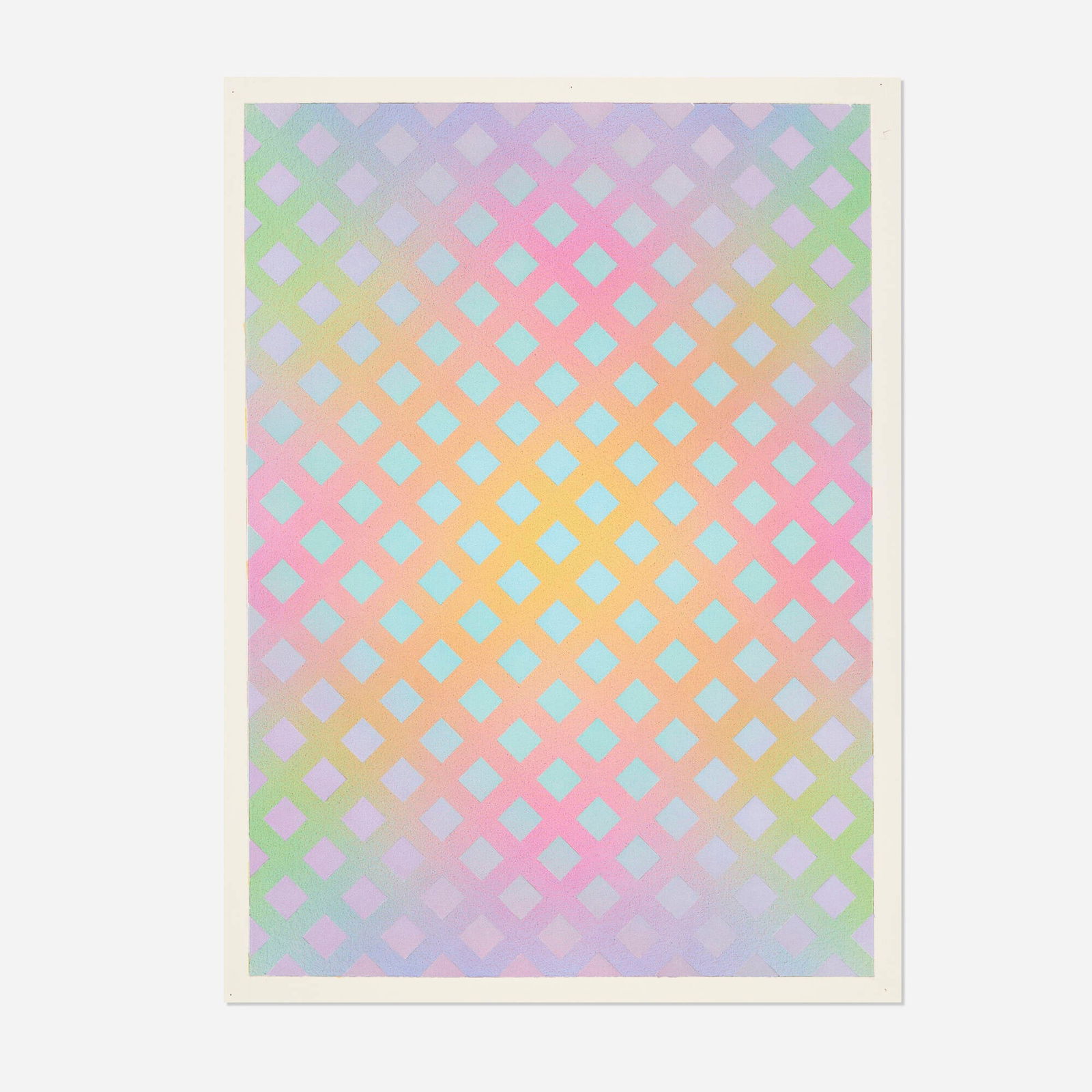 Francis Celentano, Exana Study 5: Francis Celentano Exana Study 5 c. 1993 acrylic on paper 29.75 h x 22 w in (76 x 56 cm) Signed with artist's stamp, titled, dated and inscribed to verso 'Francis Celentano Exana Study 5 Exana