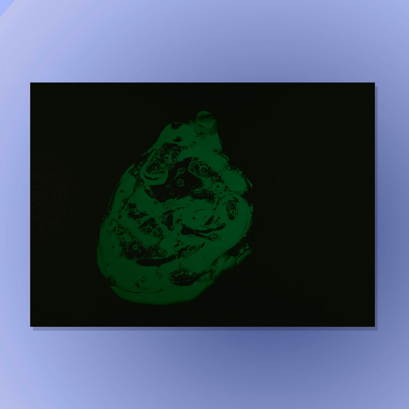 Philippe Parreno, Heart in Soap: Philippe Parreno Heart in Soap 2006 / 2013white phosphorescent ink on paper 39.125 h x 55.125 w in (99 x 140 cm) This work is number 5 from the edition of 6. Provenance: