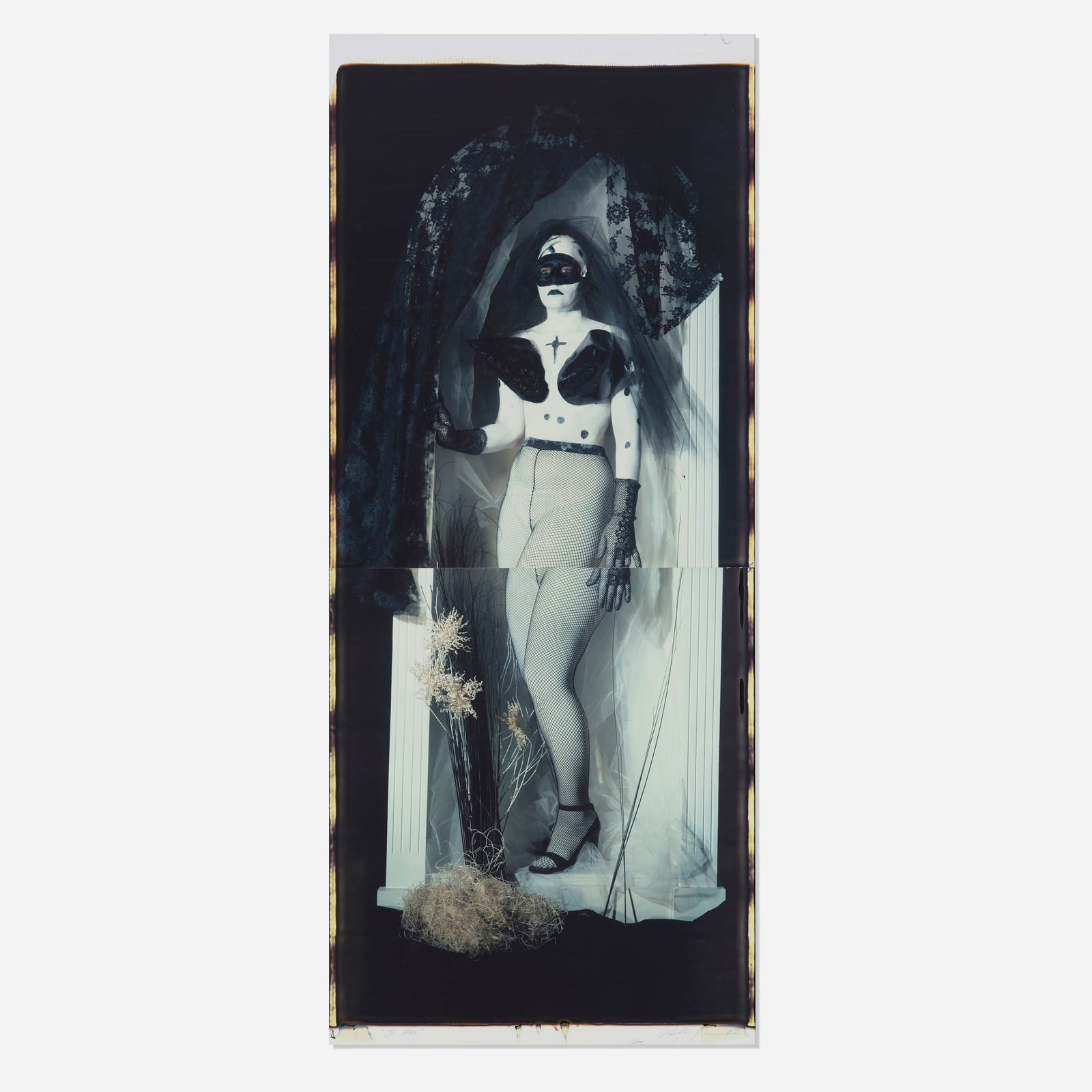 Paul Andersen, St. Ann: Paul Andersen St. Ann 1987 unique large-format Polaroid Polacolor print in two parts image (each): 24 h x 20 w in (61 x 51 cm) image (overall): 46 h x 20 w in (117 x 51 cm) Signed, titled and