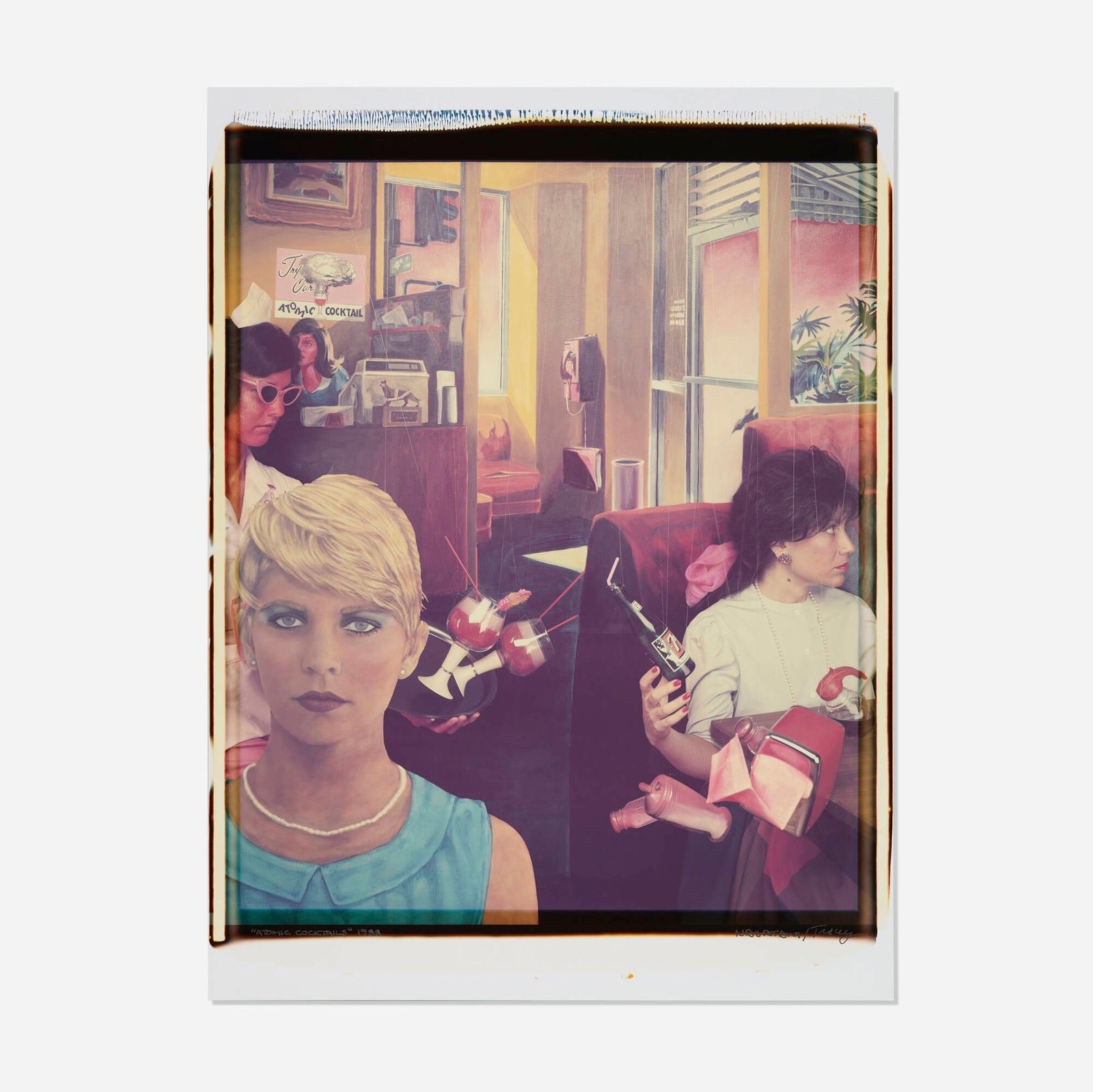 Patrick Nagatani and Andree Tracey, Atomic Cocktails: Patrick Nagatani and Andree Tracey Atomic Cocktails 1988unique large-format Polaroid Polacolor print image: 24 h x 20 w in (61 x 51 cm) sheet: 29.25 h x 22 w in (74 x 56 cm) Signed, titled