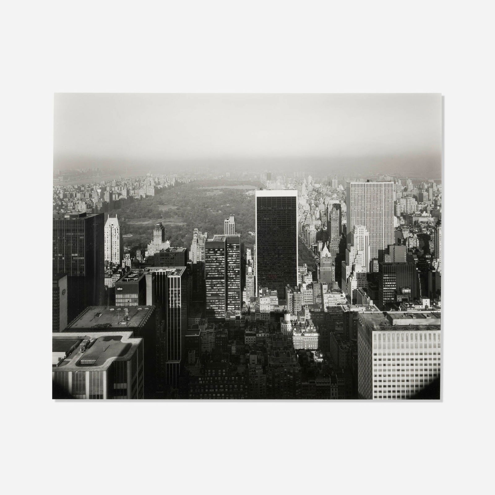 Nicholas Nixon, View of Central Park, New York: Nicholas Nixon View of Central Park, New York 1975 / printed 2004 gelatin silver print image: 17.75 h x 22.375 w in (45 x 57 cm) sheet: 20 h x 24 w in (51 x 61 cm) Signed, titled, dated and