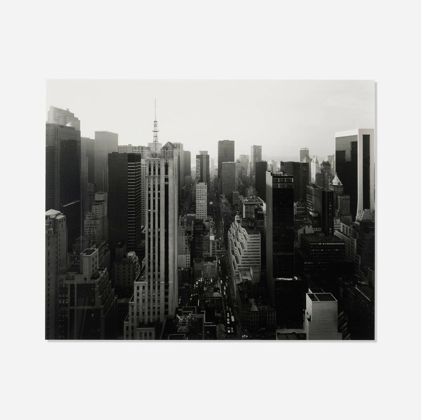 Nicholas Nixon, West View from 53rd Street and Third Avenue, New York: Nicholas Nixon West View from 53rd Street and Third Avenue, New York 1975 / printed c. 1997 gelatin silver print image: 18.25 h x 22.75 w in (46 x 58 cm) sheet: 20 h x 24 w in (51 x 61 cm) Signed,