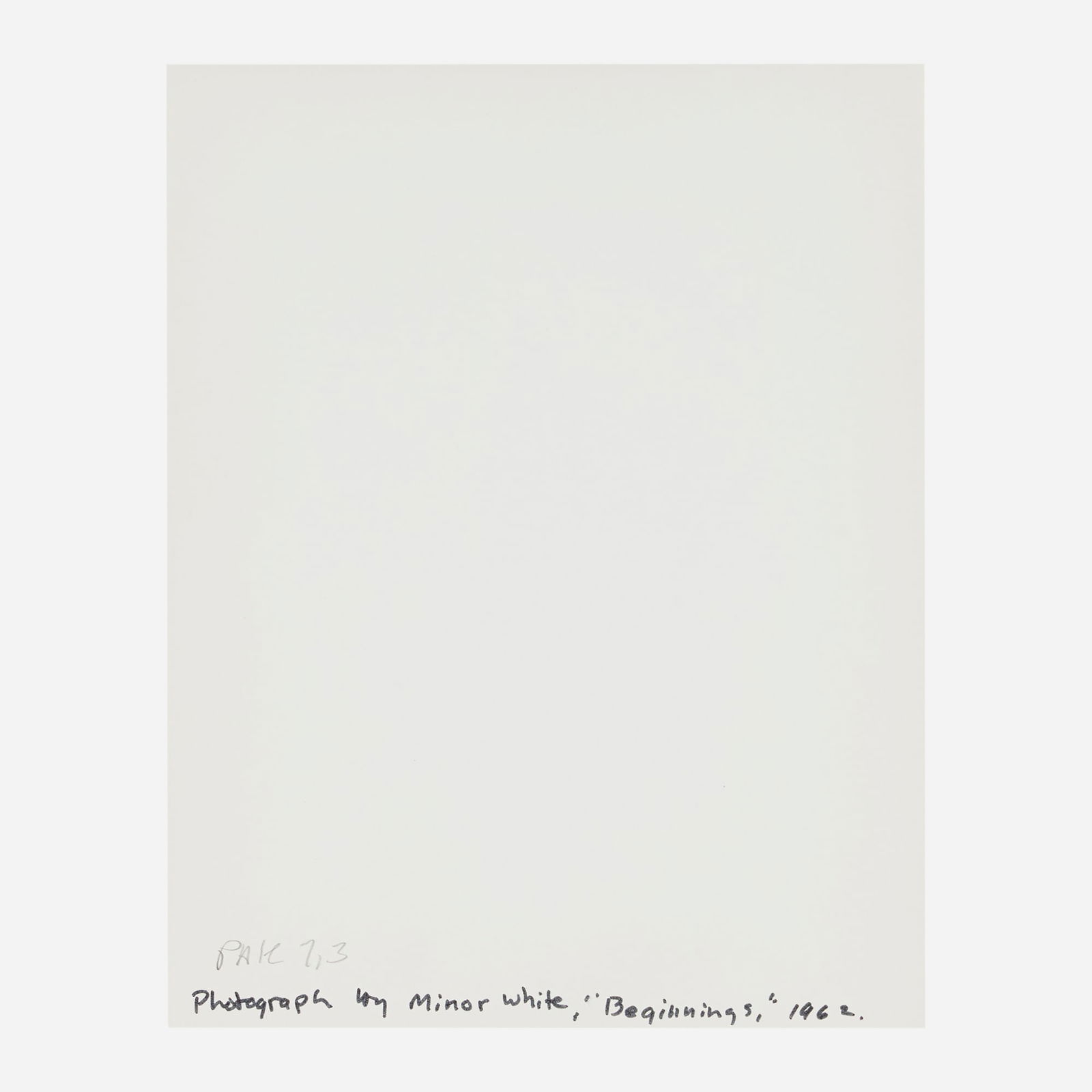 Minor White, Beginnings - 4