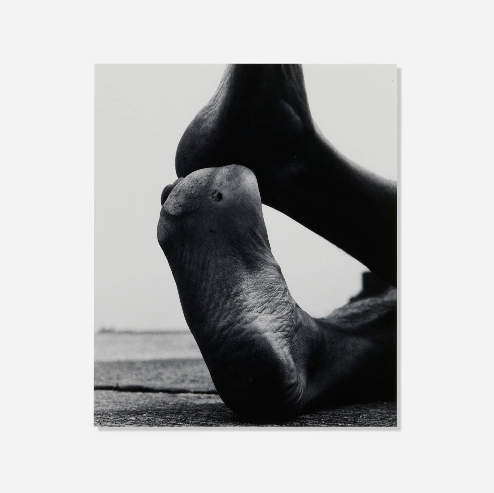 Aaron Siskind, Feet 121: Aaron Siskind Feet 121 1957 / printed later gelatin silver print image: 16.375 h x 13.625 w in (42 x 35 cm) sheet: 17 h x 14.25 w in (43 x 36 cm) Signed, titled and dated to verso 'Feet 121 1957