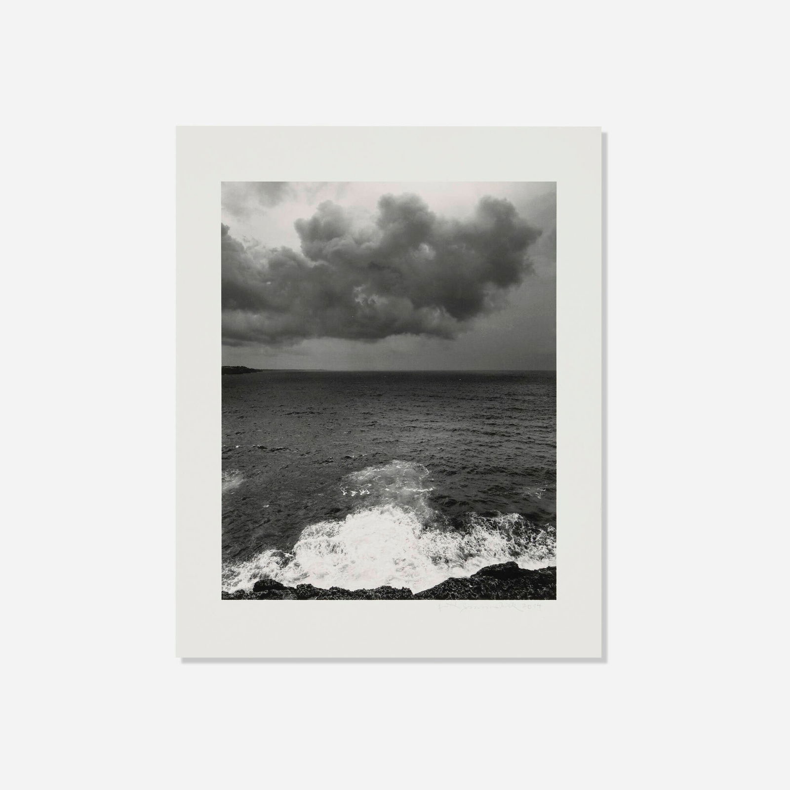 Pentti Sammallahti, Minorca, Spain (Wave Crashing): Pentti Sammallahti Minorca, Spain (Wave Crashing) 2014 gelatin silver print image: 7.75 h x 6.24 w in (20 x 16 cm) sheet: 8 h x 10 w in (20 x 25 cm) Signed and dated to lower margin 'Pentti
