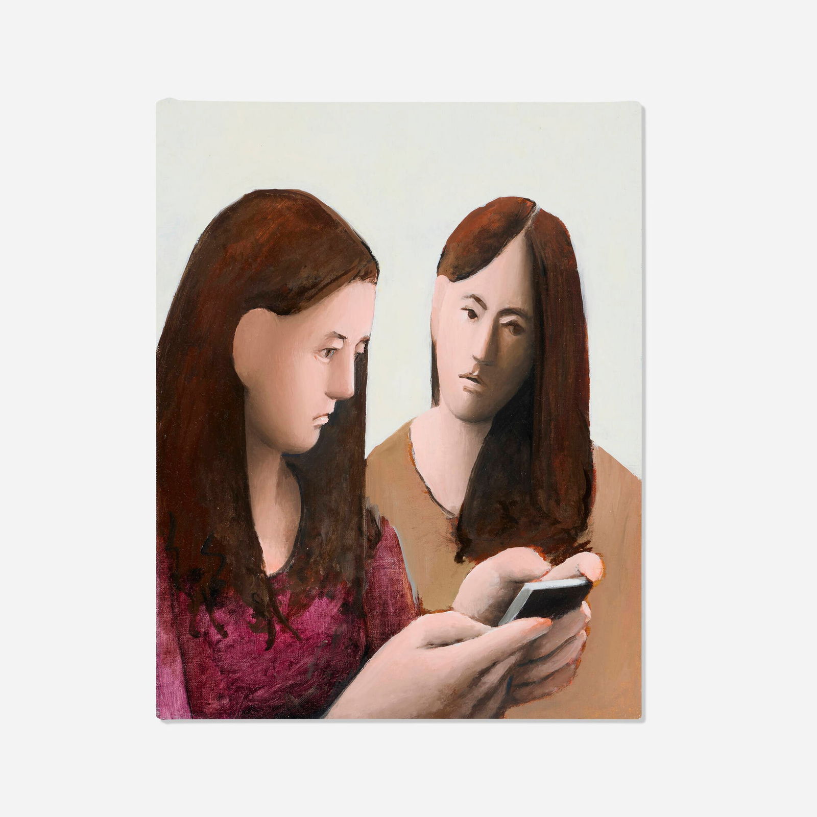 Tony Toscani, So, What Should I Say: Tony Toscani So, What Should I Say 2018 oil on linen 14 h x 11 w in (36 x 28 cm) Sold with a certificate of authenticity from Massey Klein Gallery. Provenance: Massey Klein Gallery, New York |