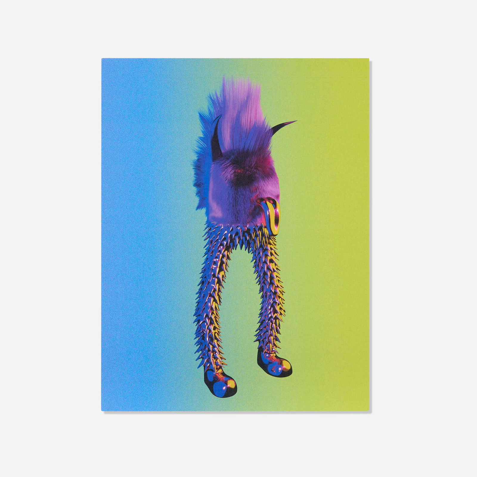 The Haas Brothers (Nikolai and Simon Haas), MultiBeast: The Haas Brothers (Nikolai and Simon Haas) MultiBeast 2023pigment ink print on Mohawk Superfine mounted to paperboard 11.5 h x 8.75 w in (29 x 22 cm) This work features an augmented reality co