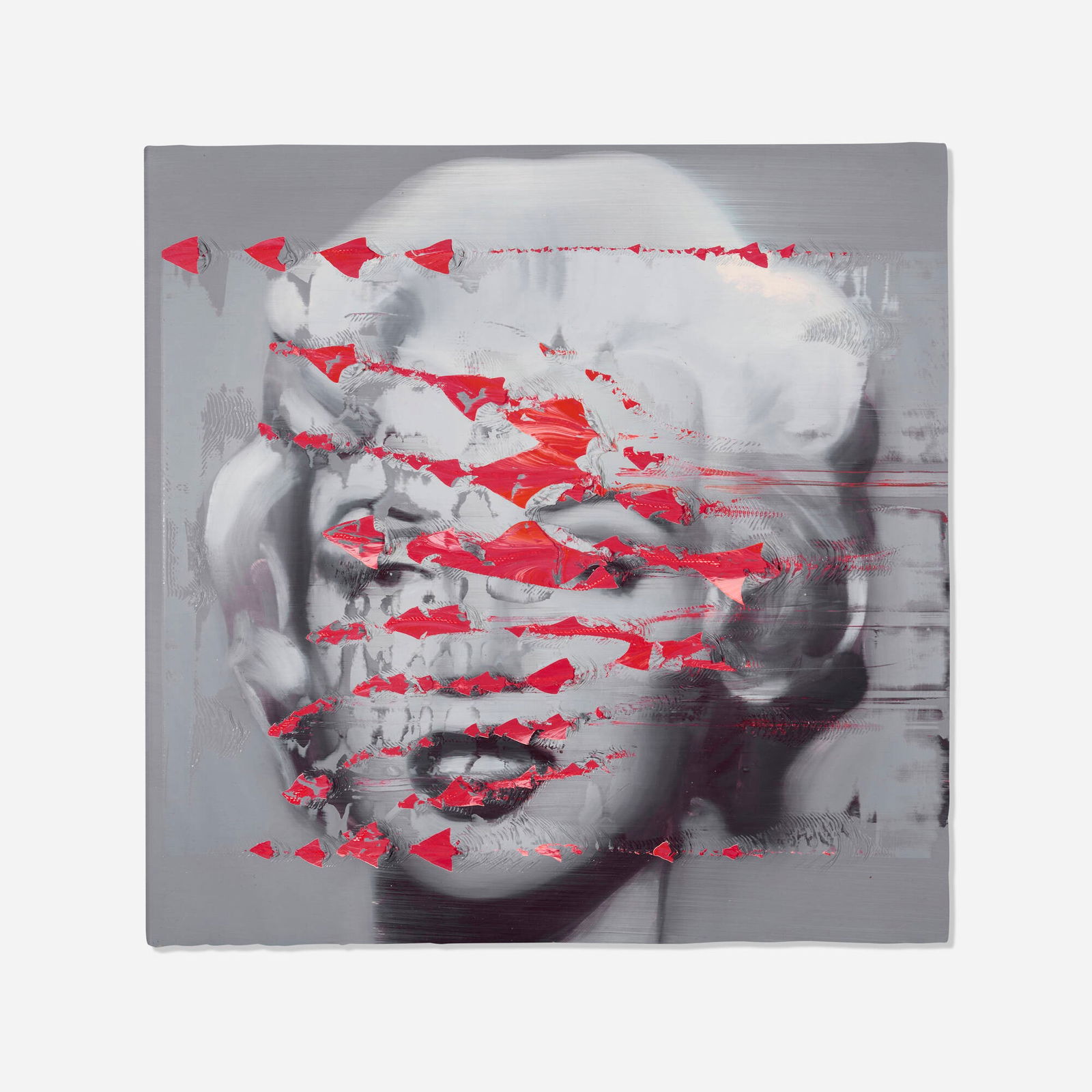 Yosuke Yamanouchi, Untitled: Yosuke Yamanouchi Untitled 2021oil on canvas 16.25 h x 16.25 w in (41 x 41 cm) Signed and dated to verso 'Yamanouchi 2021'. Sold with a certificate of authenticity from myheirloom.