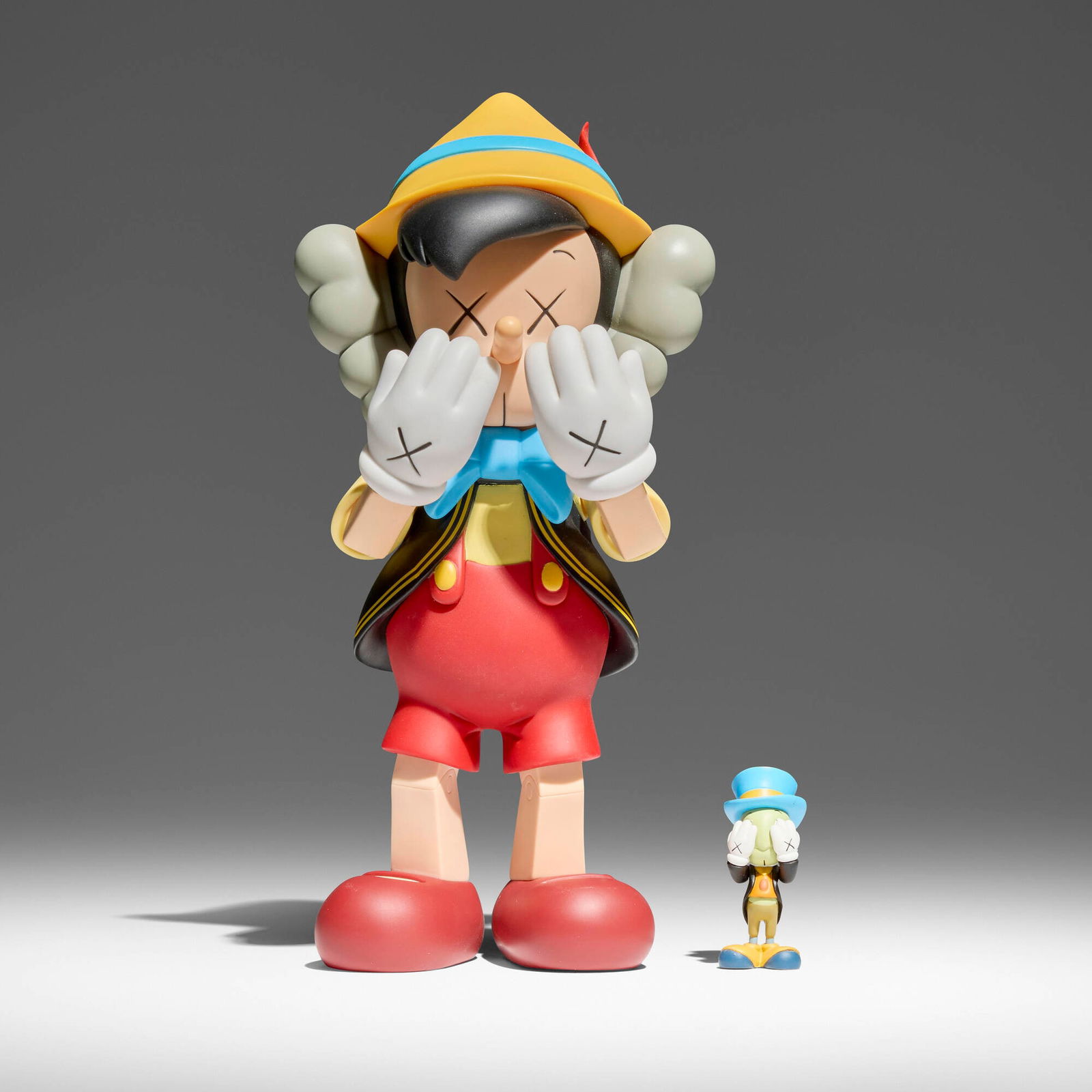 KAWS (Brian Donnelly), Disney Pinocchio and Jiminy Cricket set (1 of 4)