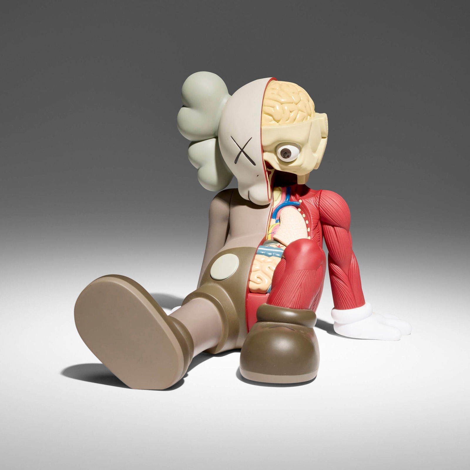 KAWS (Brian Donnelly), Resting Place (Brown): KAWS (Brian Donnelly) Resting Place (Brown) 2012painted cast vinyl 8.75 h x 9 w x 12 d in (22 x 23 x 30 cm) Stamped signature, date and manufacturer's mark to underside '? KAWS..12 Medicom Toy