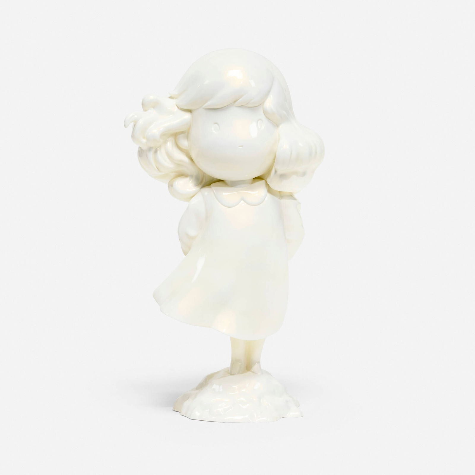 Giorgiko, Big Wonder - Luna: Giorgiko Big Wonder - Luna 2021acrylic and aerosol on fiberglass and steel coated in gloss enamel 37 h x 20 w x 14 d in (94 x 51 x 36 cm) This work is from the edition of 10 produced in collab