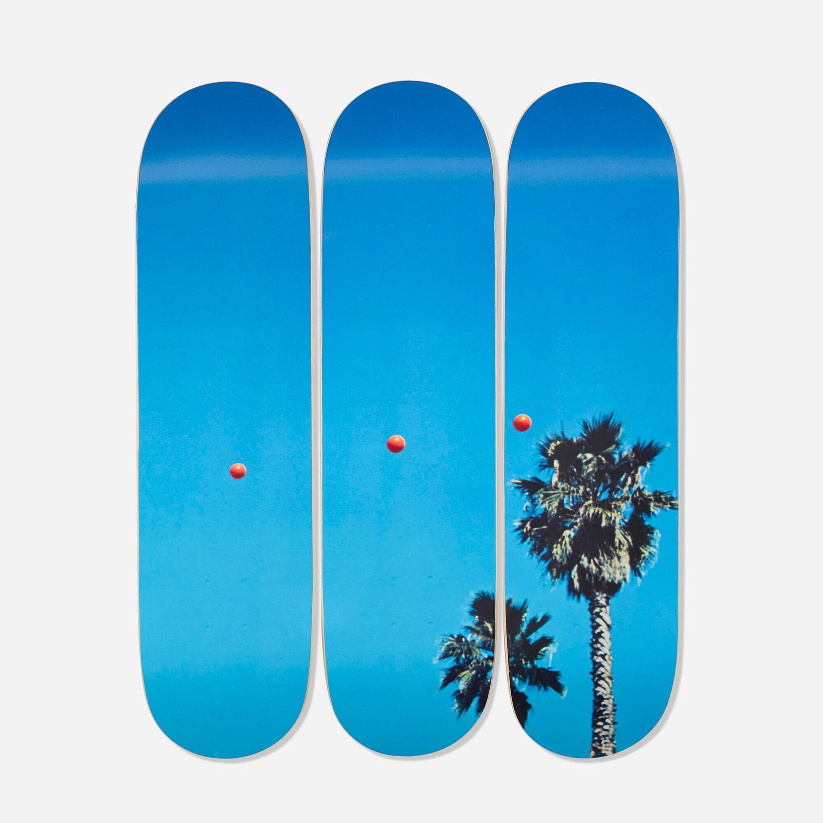 John Baldessari, Throwing 3 Balls in the Air to Get a Straight Line (Best of 36 Attempts) (triptych) (1 of 2)