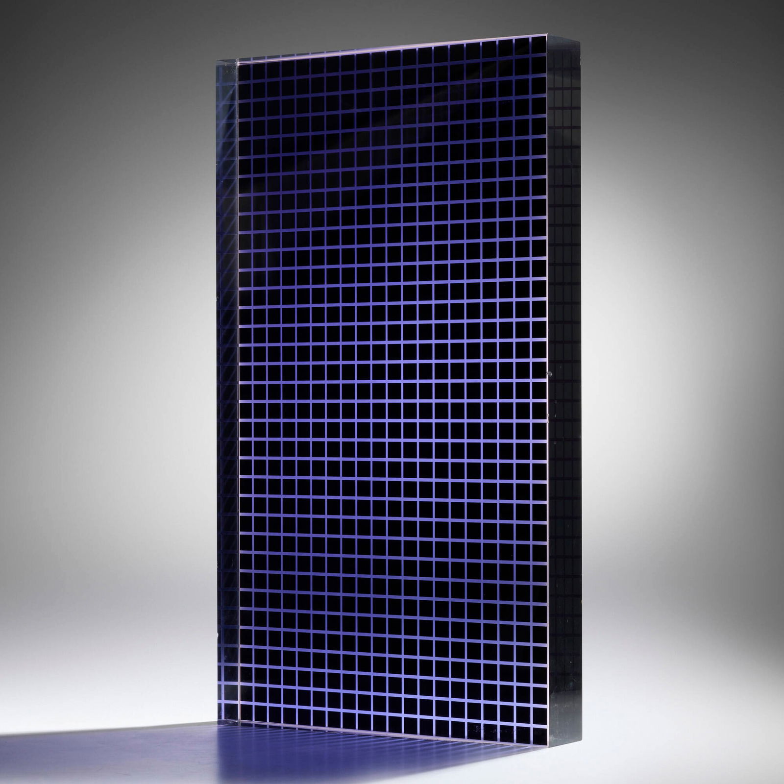 Vasa (Velizar Mihich), Column (#1834): Vasa (Velizar Mihich) Column (#1834) 1984 laminated acrylic 28.75 h x 16.25 w x 3 d in (73 x 41 x 8 cm) Etched signature, date and number to lower corner '#1834 Vasa ? 1984'. Provenance: Acquired