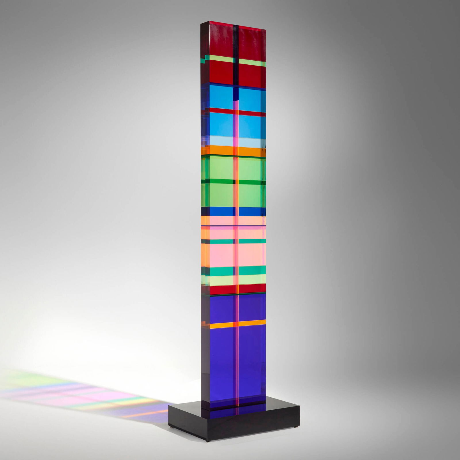 Vasa (Velizar Mihich), Large Column (#3096): Vasa (Velizar Mihich) Large Column (#3096) 2005 laminated acrylic 89 h x 24 w x 16 d in (226 x 61 x 41 cm) Incised signature, title and date to lower edge '#3096 Vasa ?2005'. This work will ship