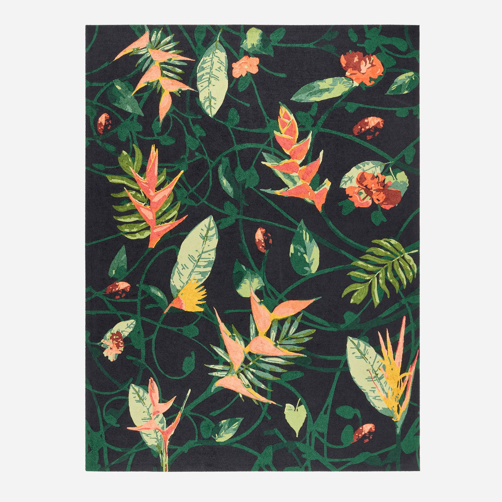 Elena Manferdini, Heliconia pile carpet: Elena Manferdini Heliconia pile carpet Erik LindstromItaly, 21st centuryhand-tufted wool and silk 9' x 12' in (274 x 366 cm) Paper manufacturer's label to underside 'Erik Lindstrom'.