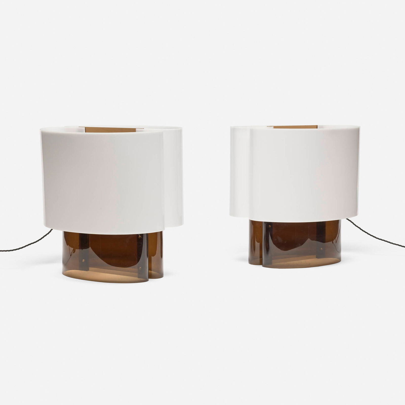 Danielle Quarante, attribution, Table lamps, pair - 2