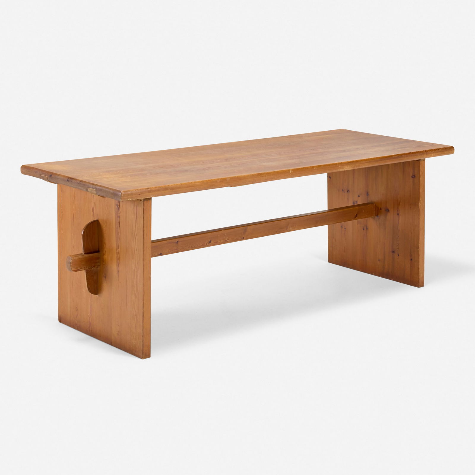 Axel Einar Hjorth, Dining table: Axel Einar Hjorth Dining table Sweden, c. 1930pine 30 h x 82 w x 32.5 d in (76 x 208 x 83 cm) Provenance: Important Private Collection, California This wor