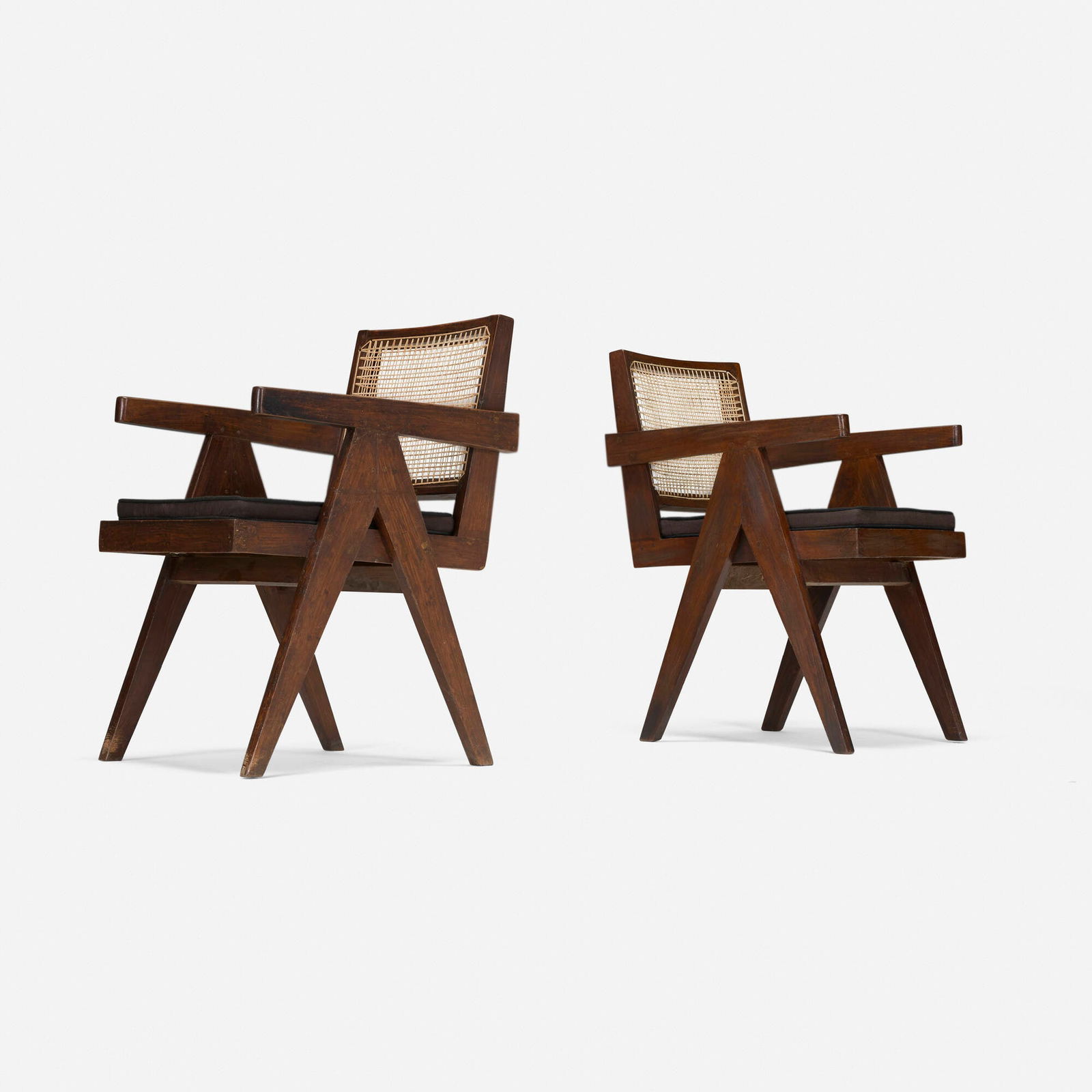 Pierre Jeanneret, Office chairs from Chandigarh, pair (1 of 4)