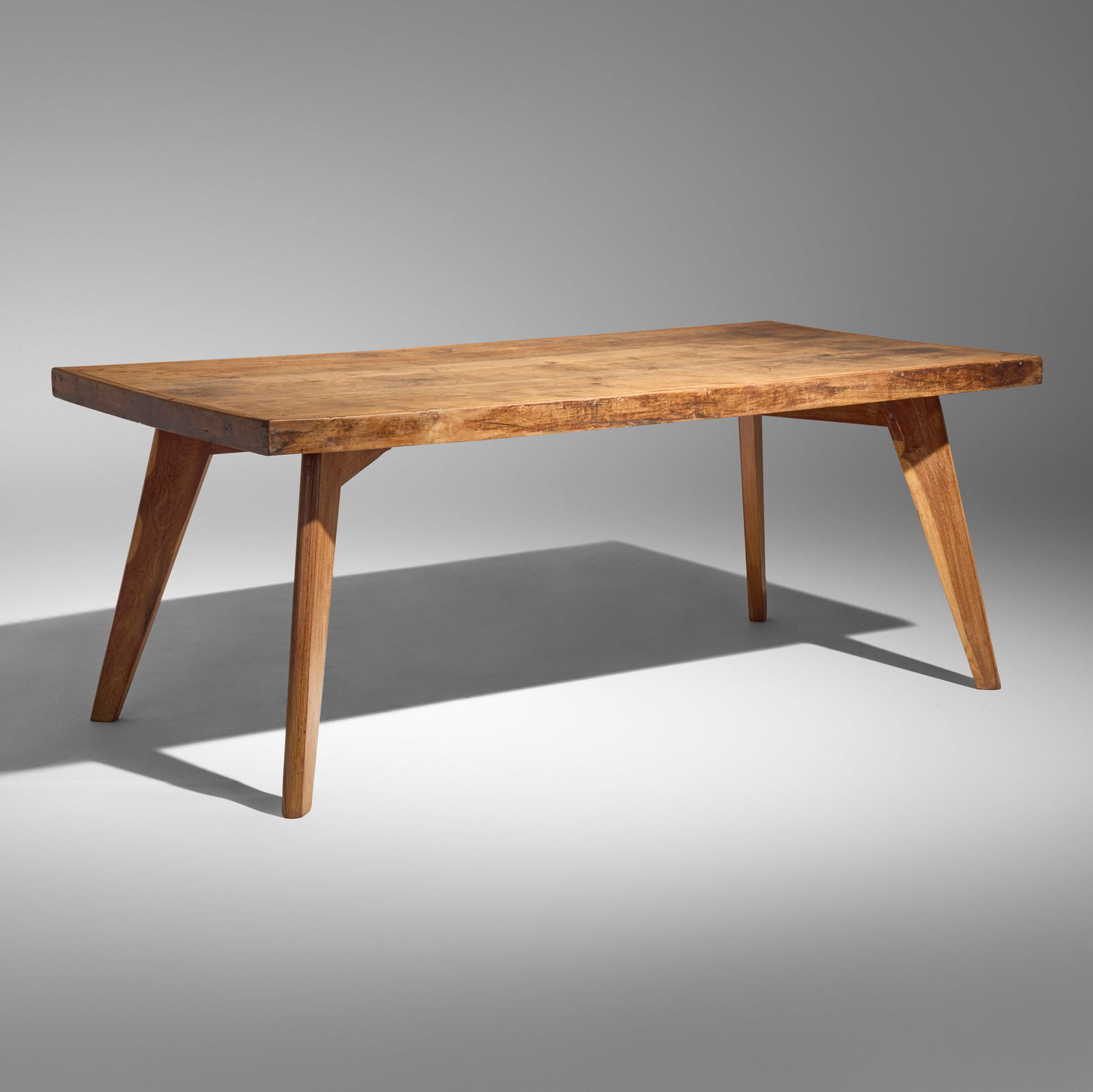Pierre Jeanneret, Dining table from Chandigarh: Pierre Jeanneret Dining table from Chandigarh France/India, c. 1960-61teak 28.5 h x 72.5 w x 36 d in (72 x 184 x 91 cm) Provenance: Chandigarh, India | Galerie 54, Paris | Pri