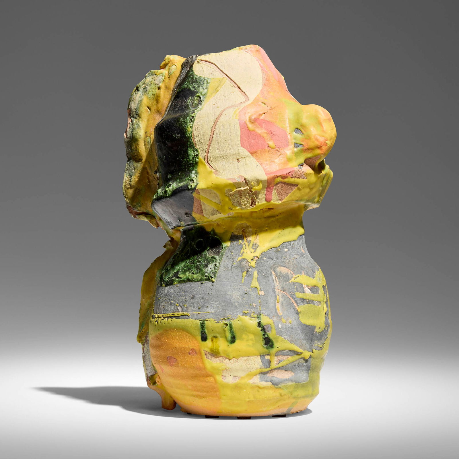 Roger Herman, Untitled: Roger Herman Untitled 2014glazed stoneware 11 h x 7 w x 5.5 d in (28 x 18 x 14 cm) Incised signature to side 'RH'. Signed and dated to underside 'RH14'. This work will ship