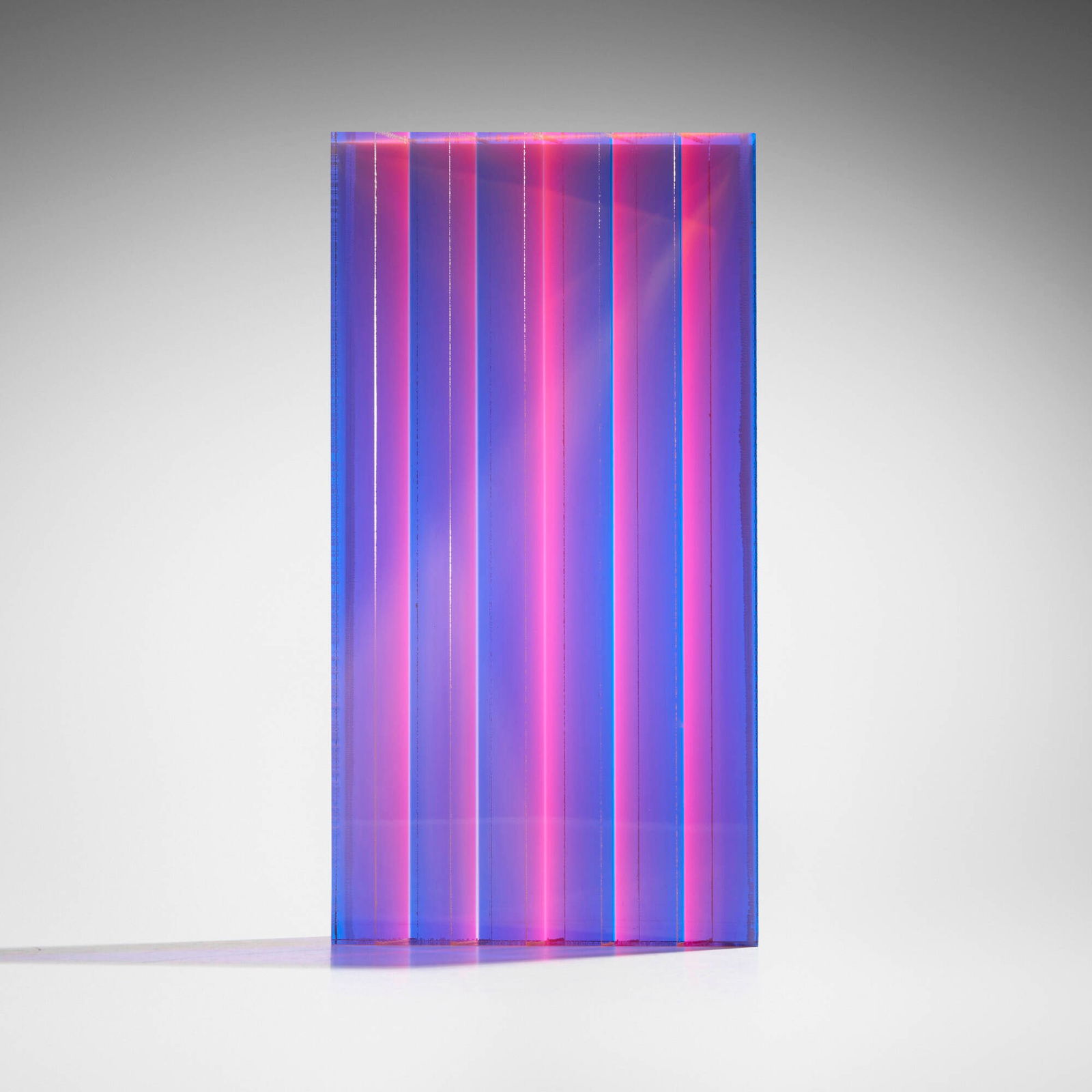 Vasa (Velizar Mihich), Untitled: Vasa (Velizar Mihich) Untitled 2007 laminated acrylic 10 h x 5.25 w x 1.5 d in (25 x 13 x 4 cm) Etched signature and date to lower corner 'Vasa ? 2007'. This work will ship from Lambertville,