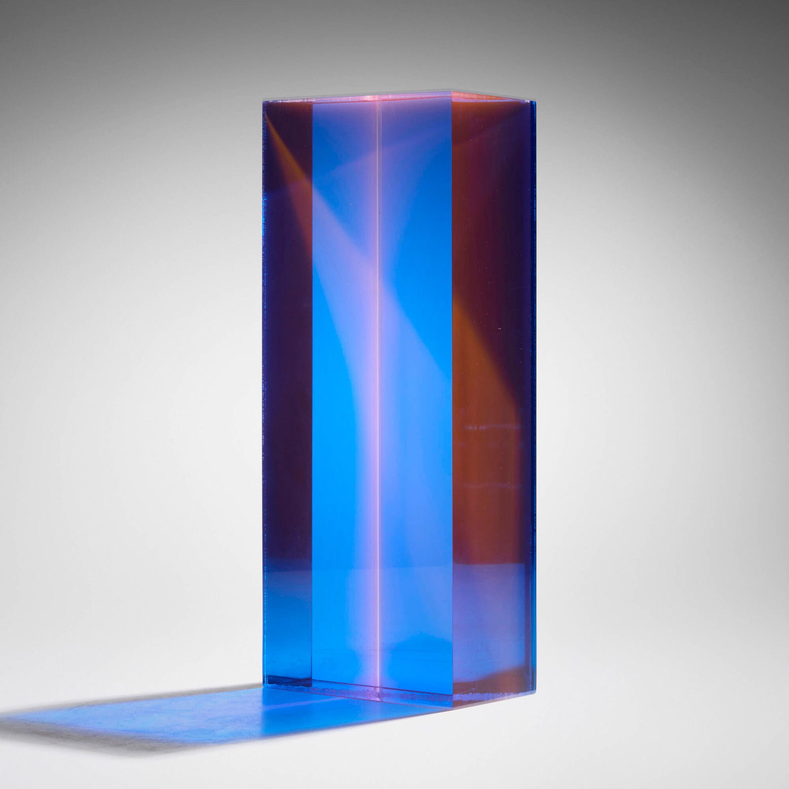 Vasa (Velizar Mihich), Column (#2248): Vasa (Velizar Mihich) Column (#2248) 1983 laminated acrylic 12.5 h x 5 w x 2.75 d in (32 x 13 x 7 cm) Etched signature, date and number to lower corner '#2248 Vasa 83'. This work will ship from