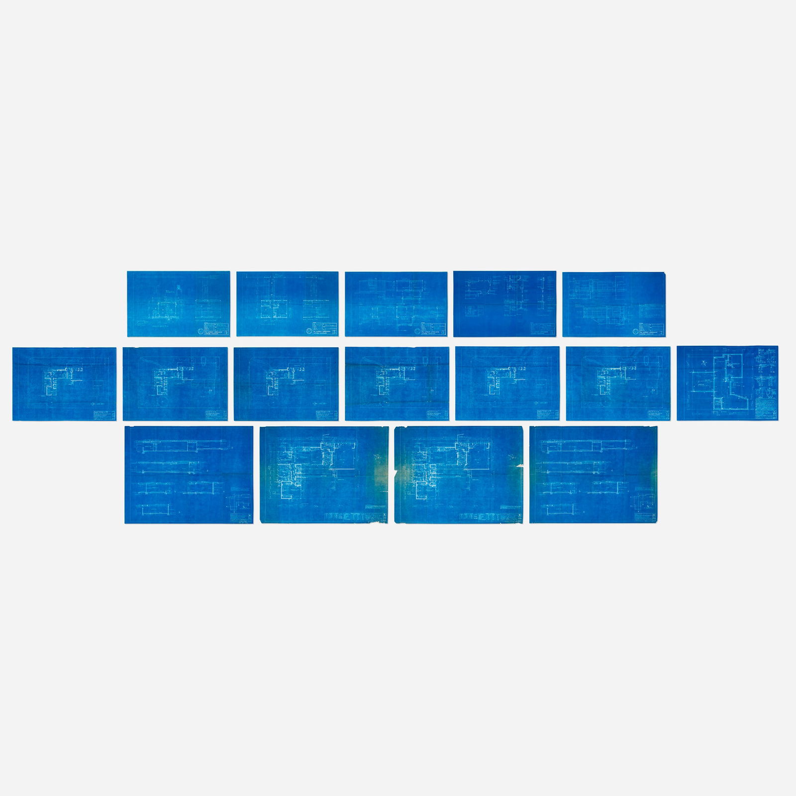 Richard Neutra, Collection of Case Study House #13 blueprints and ephemera: Richard Neutra Collection of Case Study House #13 blueprints and ephemera Austria/USA, 1937-53 blueprints, printed paper largest: 23.5 h x 30.75 w in (60 x 78 cm) smallest: 15.75 h x 24.5 w in (40