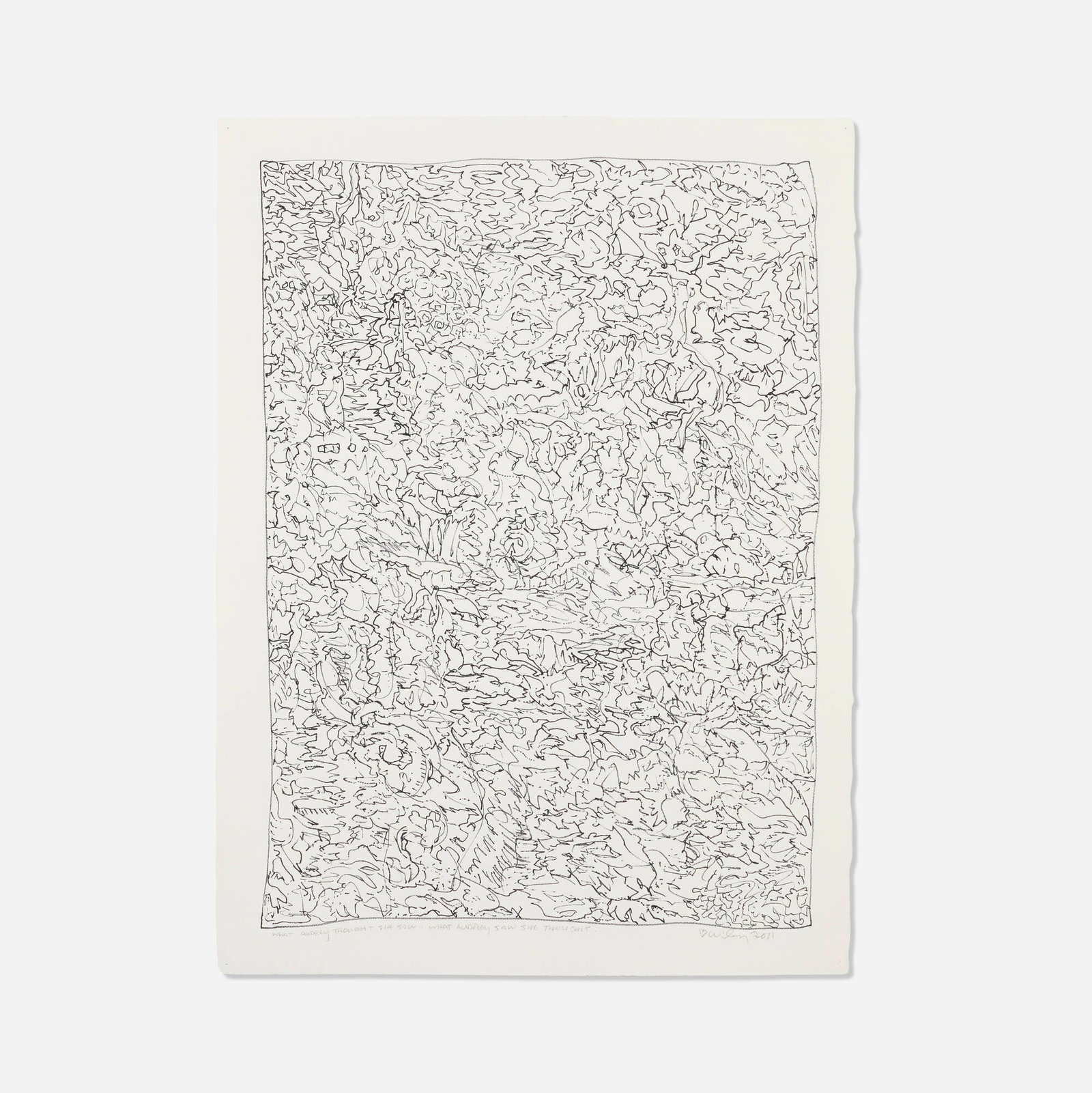 William T. Wiley, What Audrey Thought She Saw...What Audrey Saw She Thought... (1 of 4)