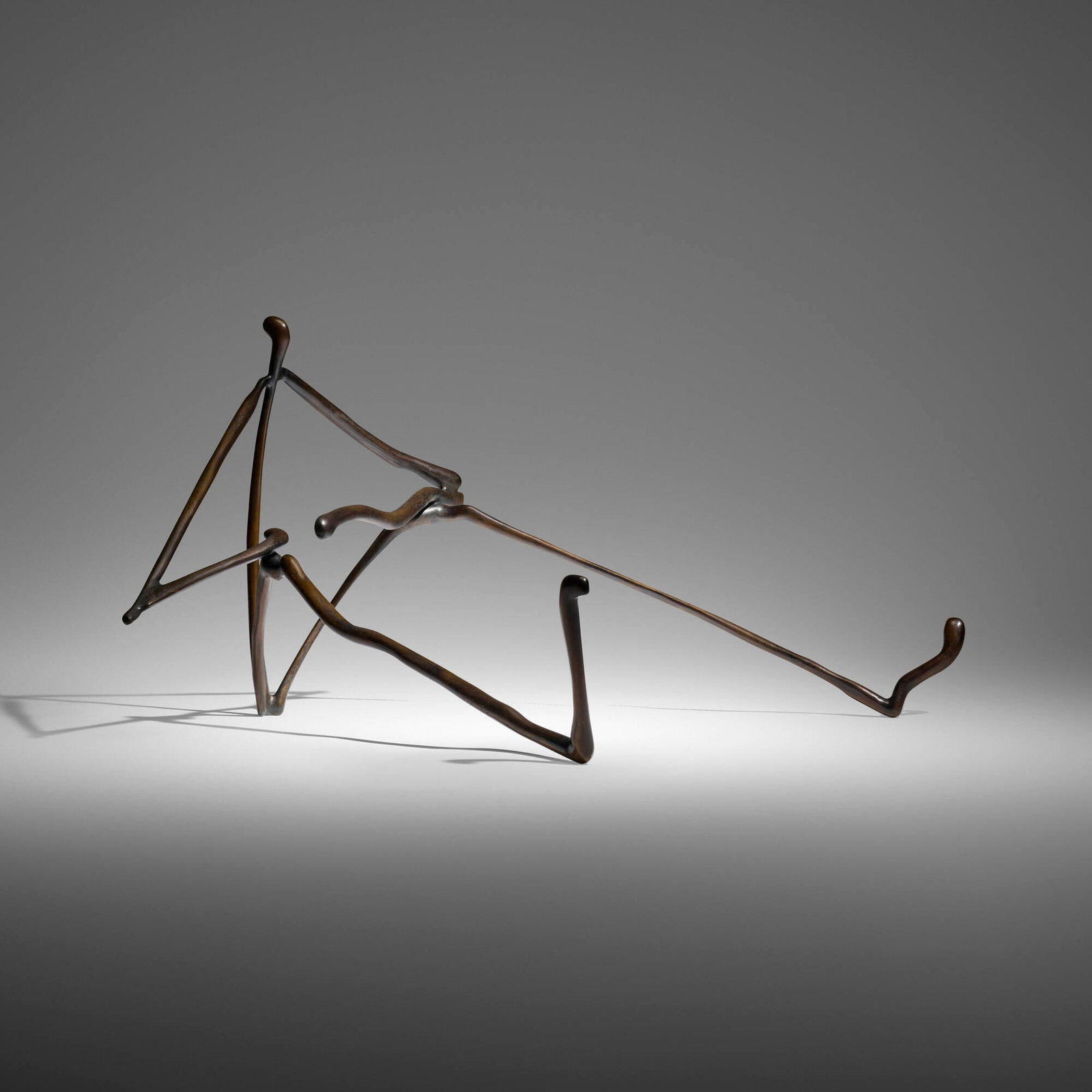 Larry Bell, Study for Summer #12, The Watcher: Larry Bell Study for Summer #12, The Watcher 1994cast bronze 18.5 h x 24.5 w x 30 d in (47 x 62 x 76 cm) Incised signature, title, date and number with impressed foundry mark to proper right l