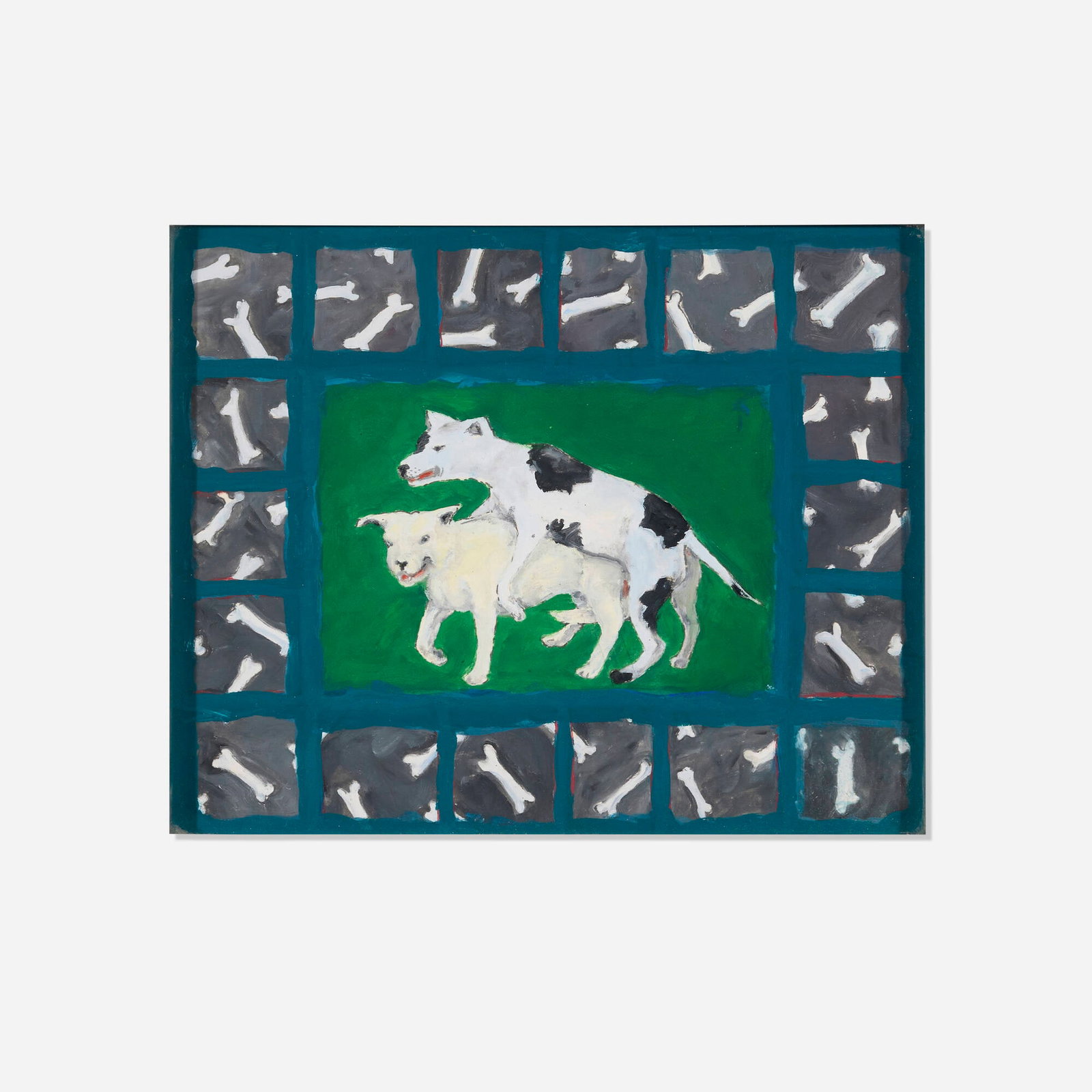 Alison Saar, Untitled: Alison Saar Untitled 1982 acrylic on board 8.5 h x 10.5 w in (22 x 27 cm) Signed and dated to verso 'Alison Saar '82'. This work will ship from Los Angeles, California.