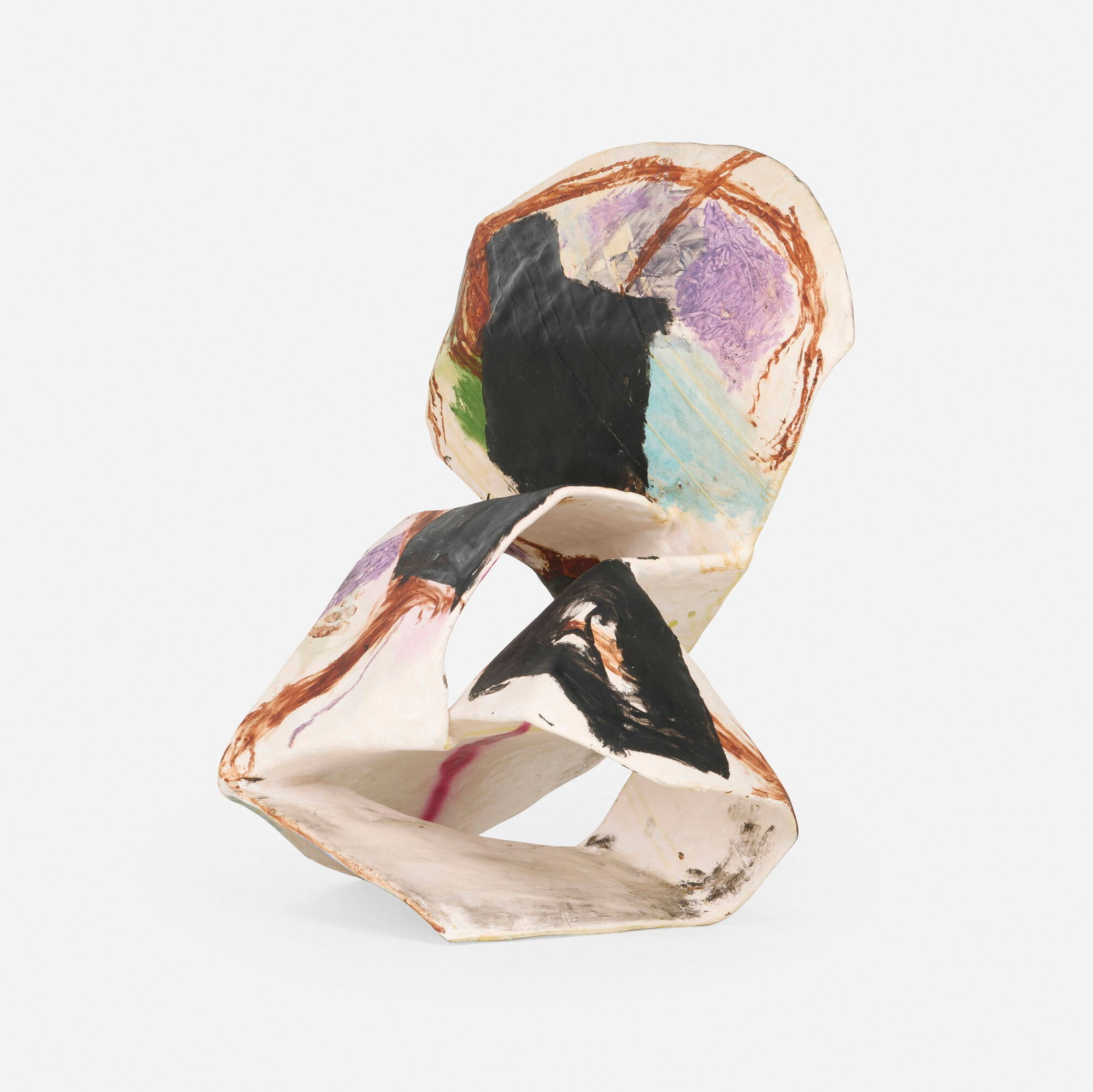 Ernesto Burgos, Inure: Ernesto Burgos Inure 2015fiberglass, resin, acrylic, spray paint, charcoal, oil and cardboard 32 h x 31 w x 27 d in (81 x 79 x 69 cm) Provenance: Nino Mier Gallery, Los Angele