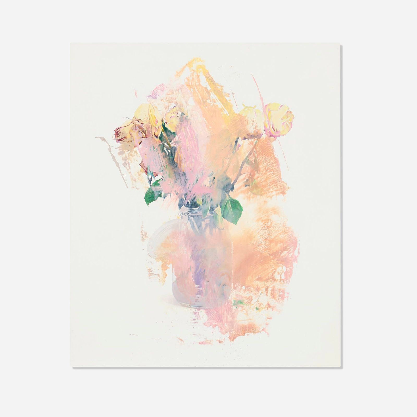 Van Hanos, An Olive Branch: Van Hanos An Olive Branch 2014 oil on linen 24 h x 20.25 w in (61 x 51 cm) Signed, titled, dated and inscribed to verso 'Van Hanos Brother of Patrick Hanos An Olive Branch 2014 Hi Dean'. This