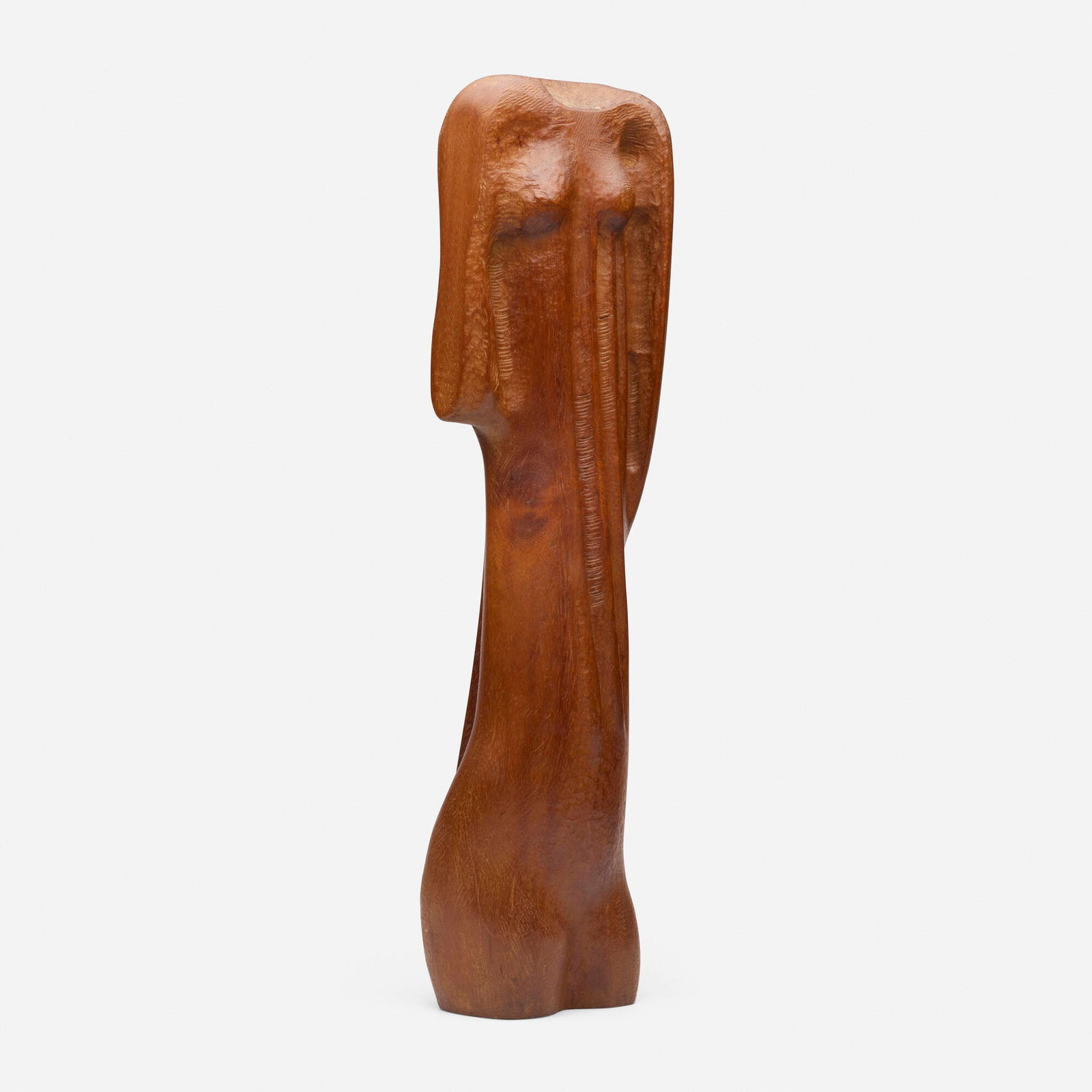 Roberto Estopinan, Untitled: Roberto Estopinan Untitled 1980 carved wood 21.5 h x 5.75 w x 4.5 d in (55 x 15 x 11 cm) Incised signature to top 'R. Estopinan'. Signed and dated to underside 'RE 1980'. Provenance: