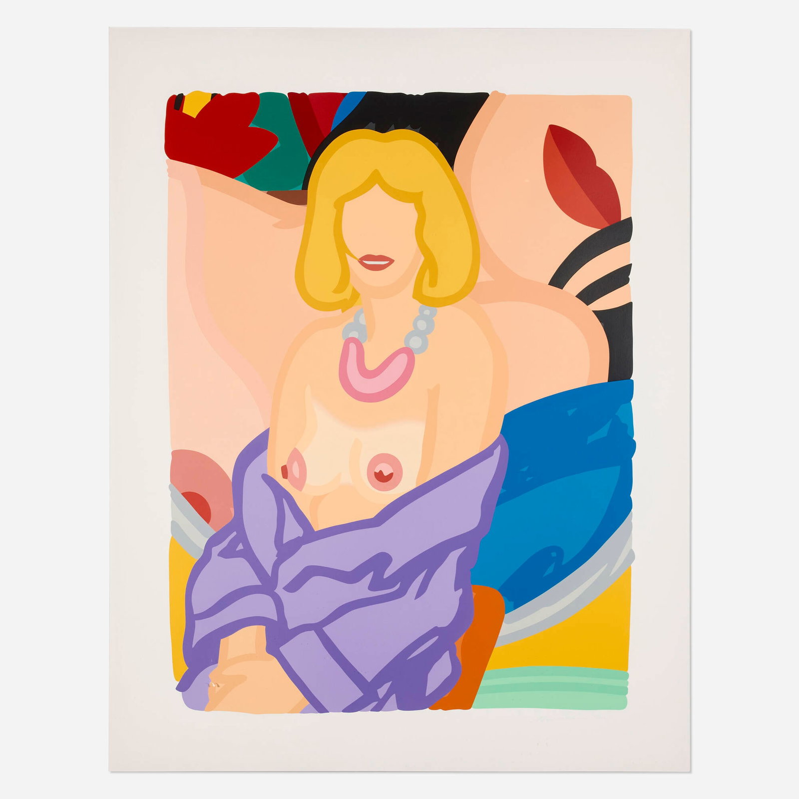 Tom Wesselmann, Claire Sitting with Robe Half Off (1 of 4)