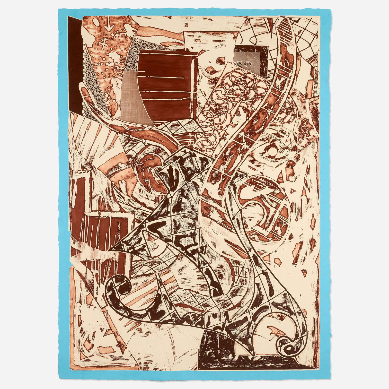 Frank Stella, Swan Engraving Framed II (from the Swan Engraving series) (1 of 4)