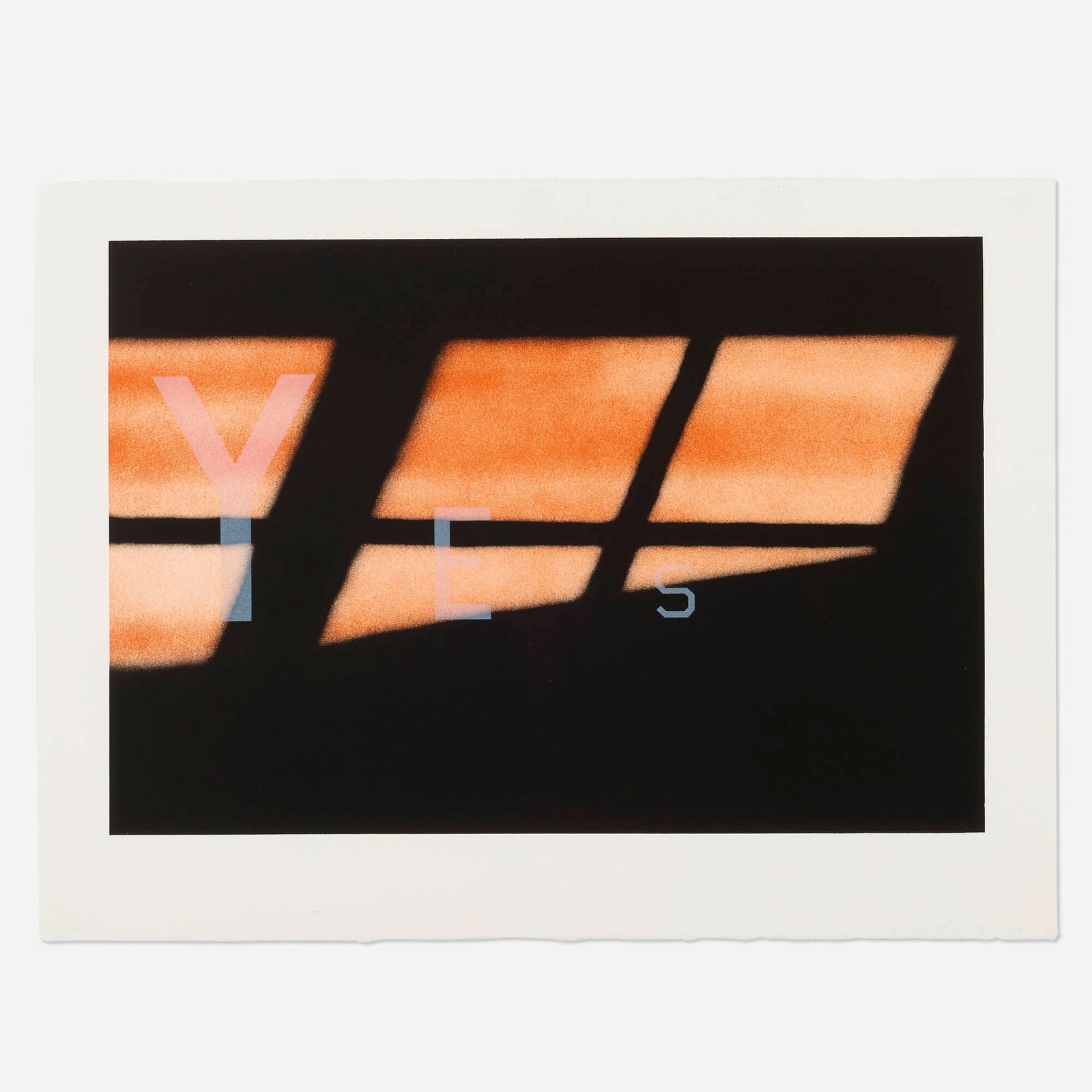Ed Ruscha, Yes (1 of 4)