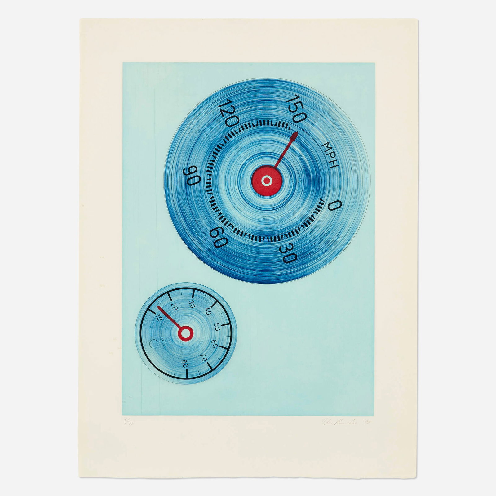 Ed Ruscha, Tumbling Snowman Speedo (1 of 4)