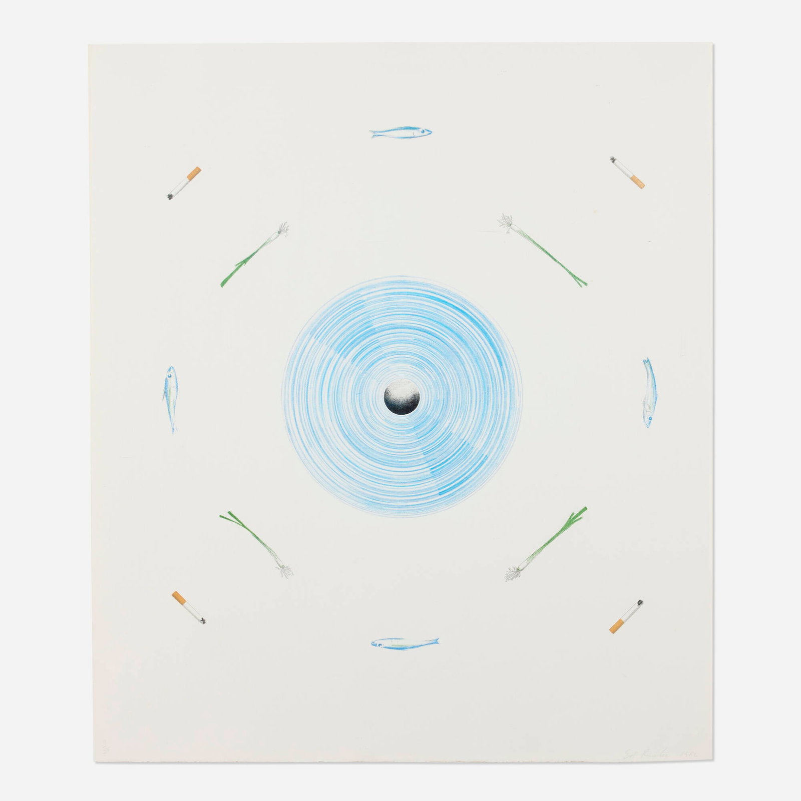 Ed Ruscha, The Fan and Its Surroundings (from The Global Edition series) (1 of 4)