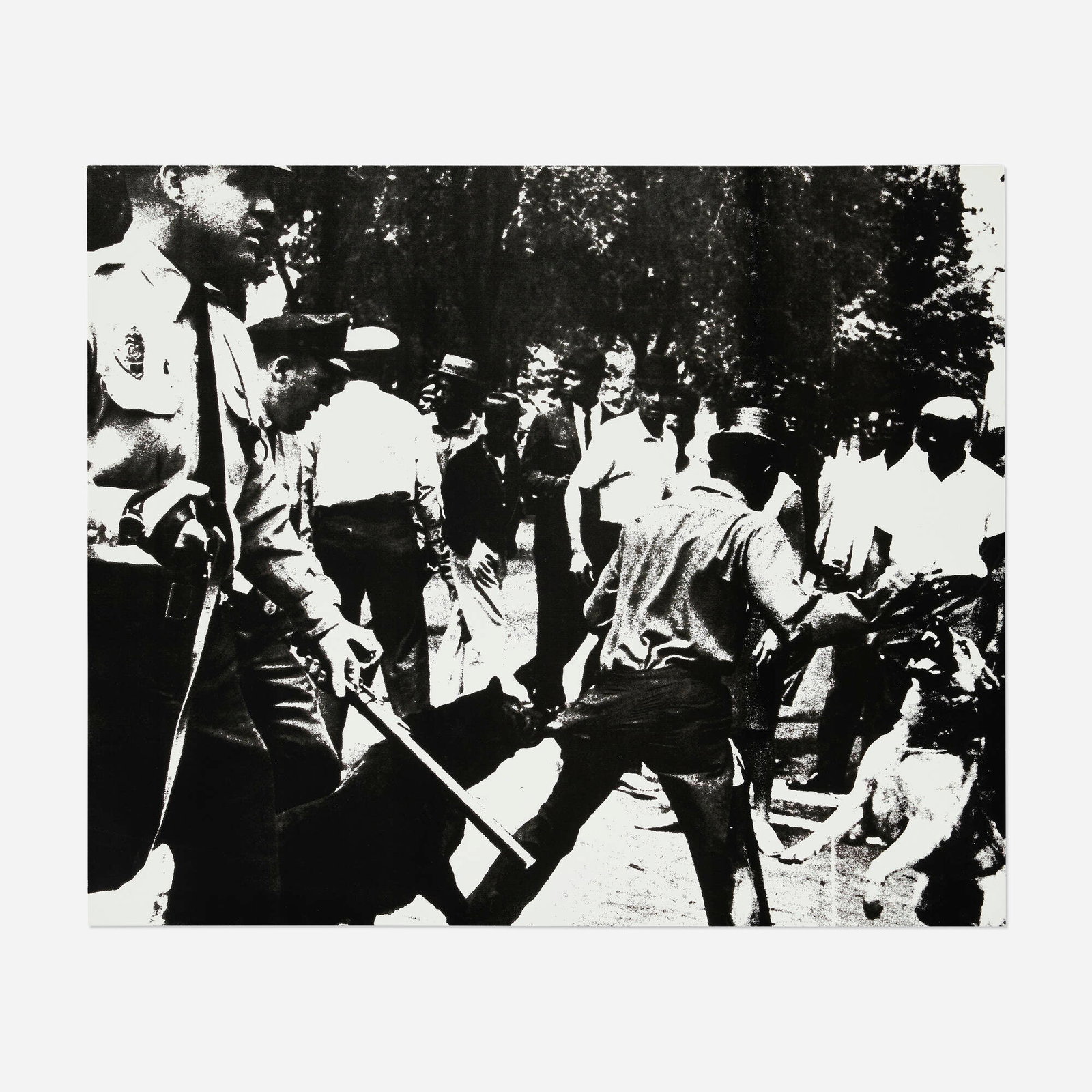 Andy Warhol, Birmingham Race Riot (from the X + X (Ten Works by Ten Painters) portfolio) (1 of 3)