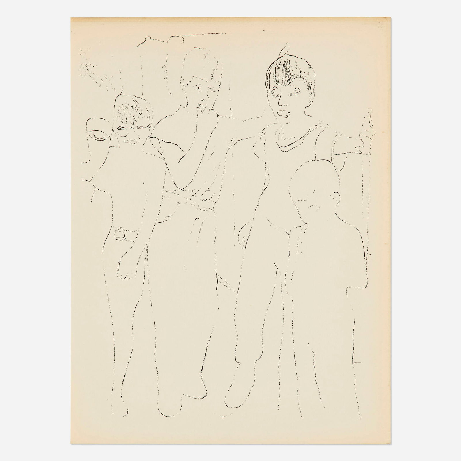 Andy Warhol, Plate (from A Gold Book portfolio) (1 of 3)