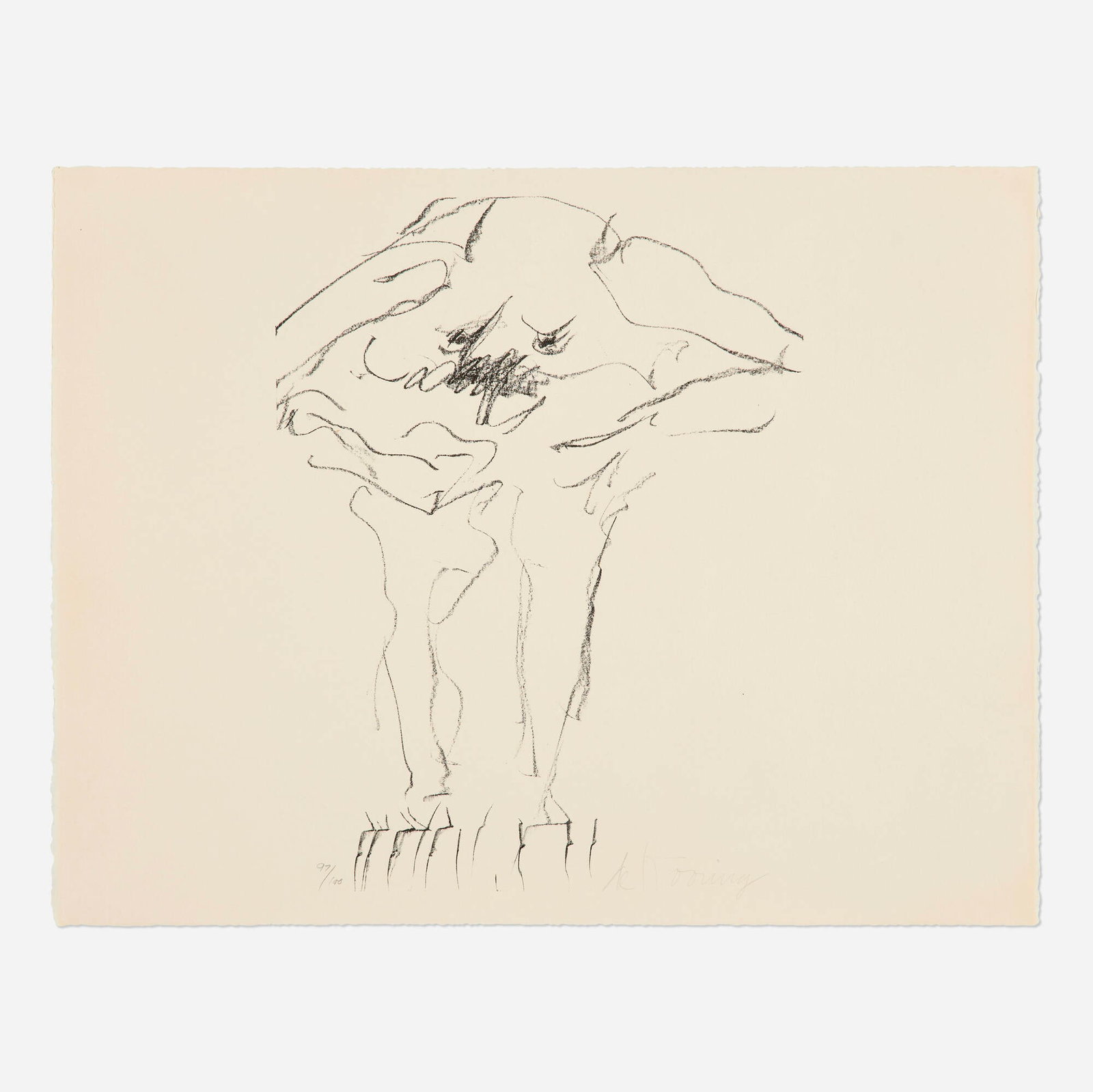 Willem de Kooning, Clam Digger (from Portfolio 9) (1 of 3)