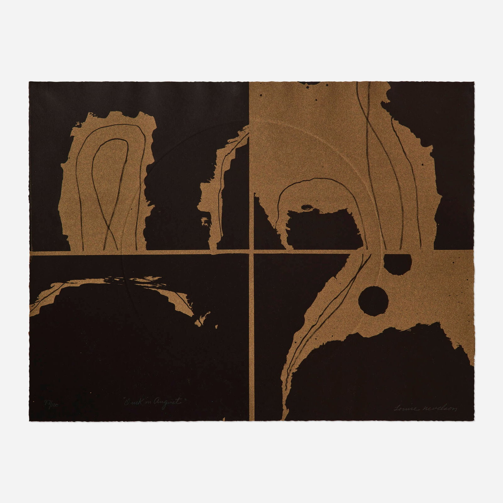 Louise Nevelson, Dusk in August (from Portfolio 9) (1 of 3)