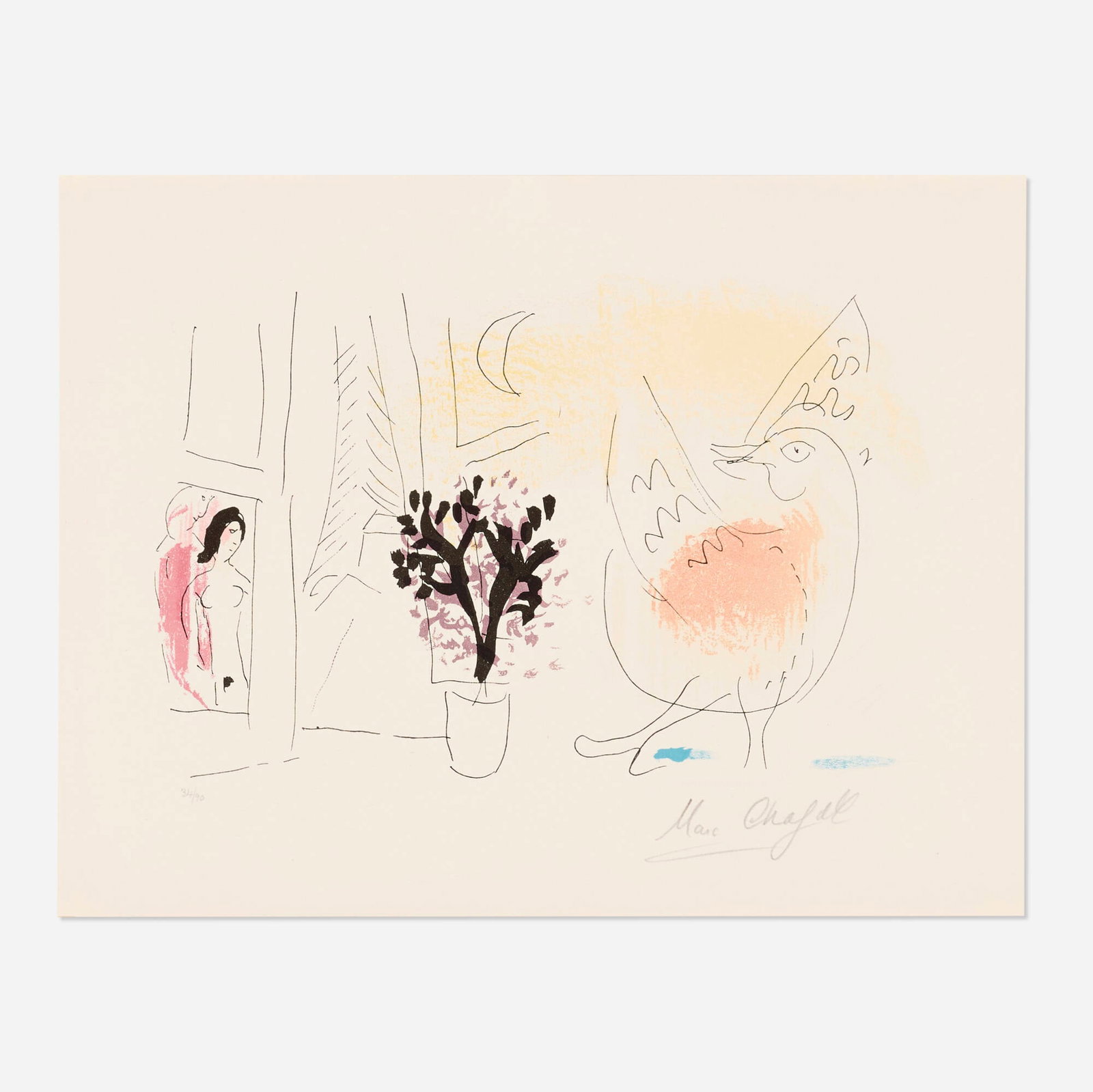 Marc Chagall, Le coq rouge (1 of 4)