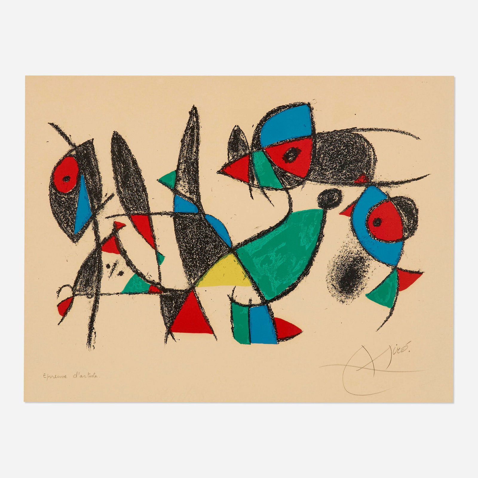 Joan Miro, Plate from Miro Lithographs II (1 of 4)