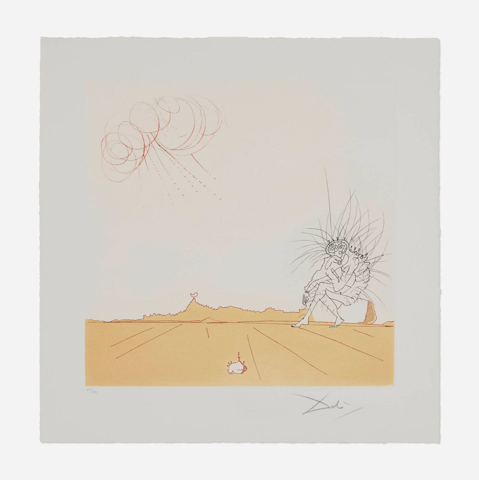Salvador Dali, Meditation orogenique (from the Neuf Paysages series) (1 of 3)