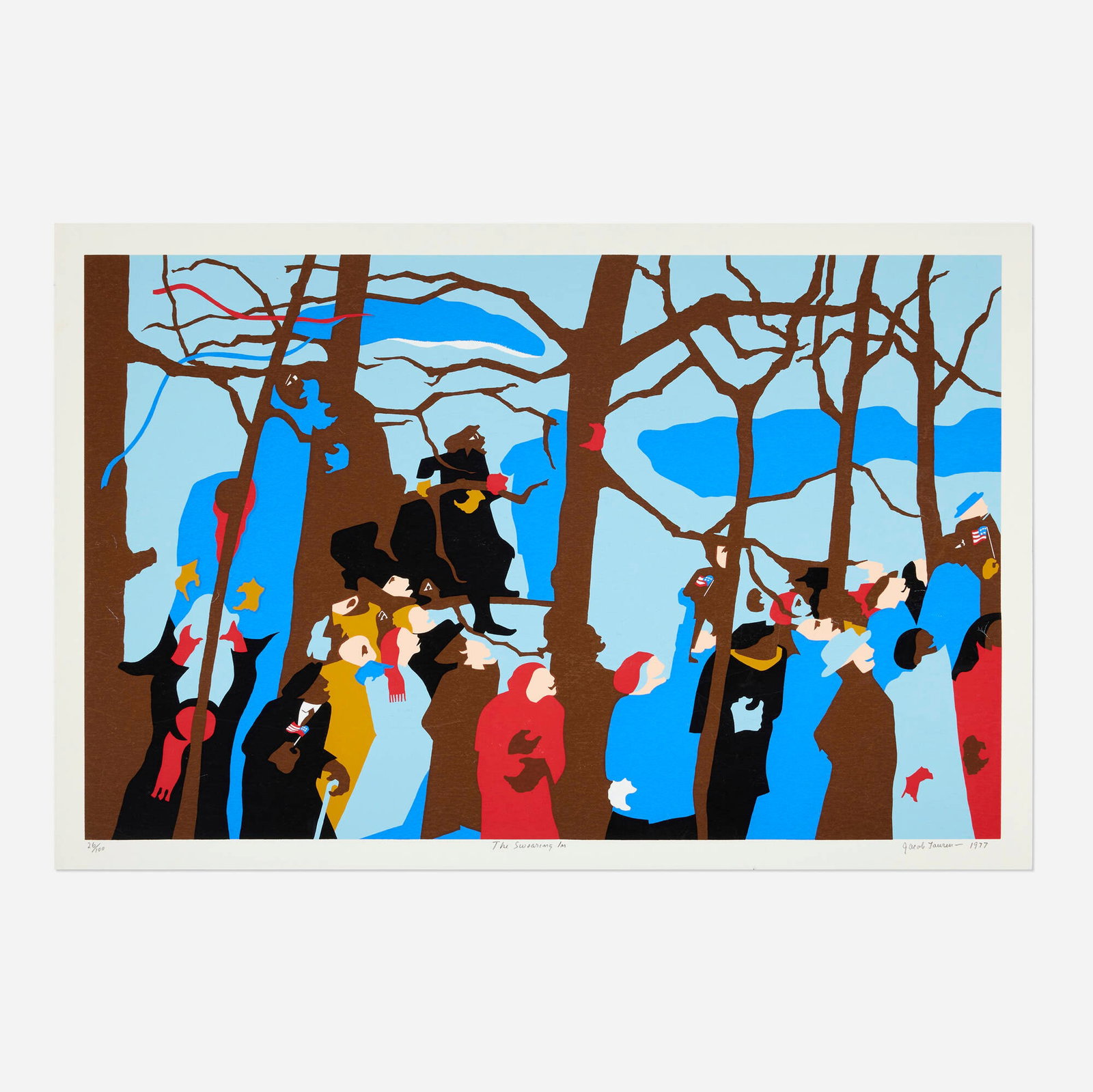 Jacob Lawrence, The Swearing In (from the Inaugural Impressions portfolio) (1 of 2)